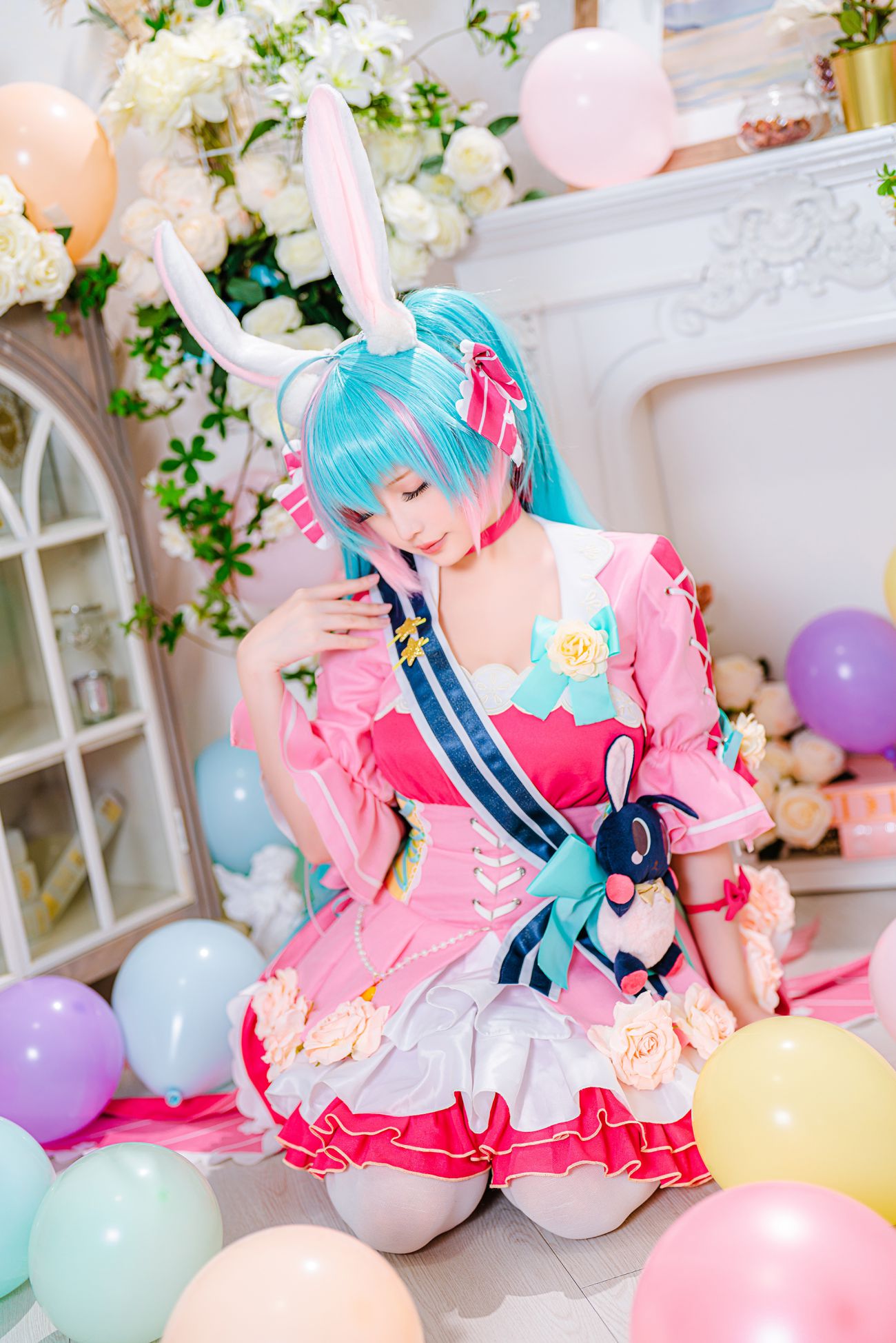 微博美少女星之迟迟Cosplay性感写真情人节梦梦套组 (18)