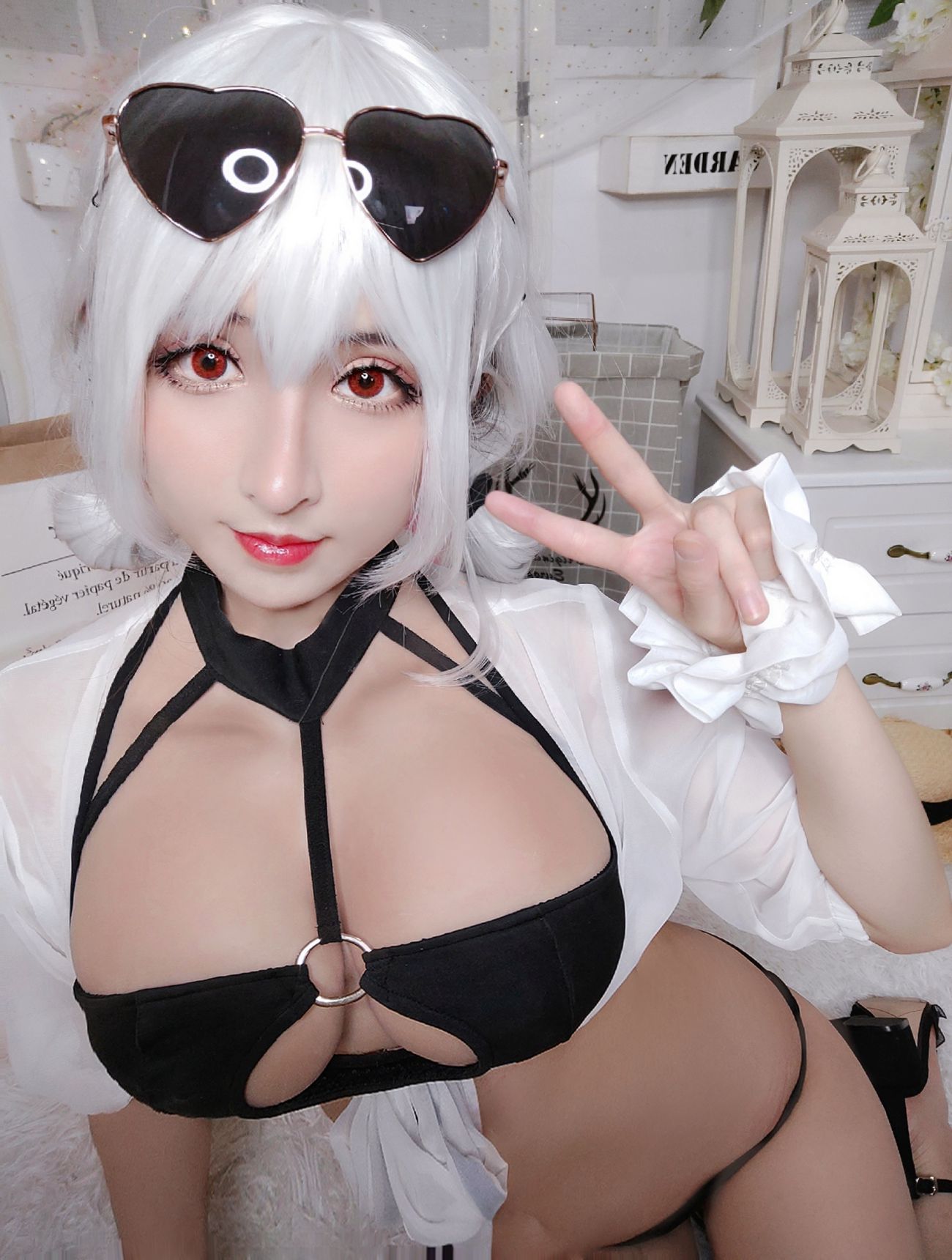 微博美少女rioko凉凉子Cosplay性感写真天狼星泳装 (6)