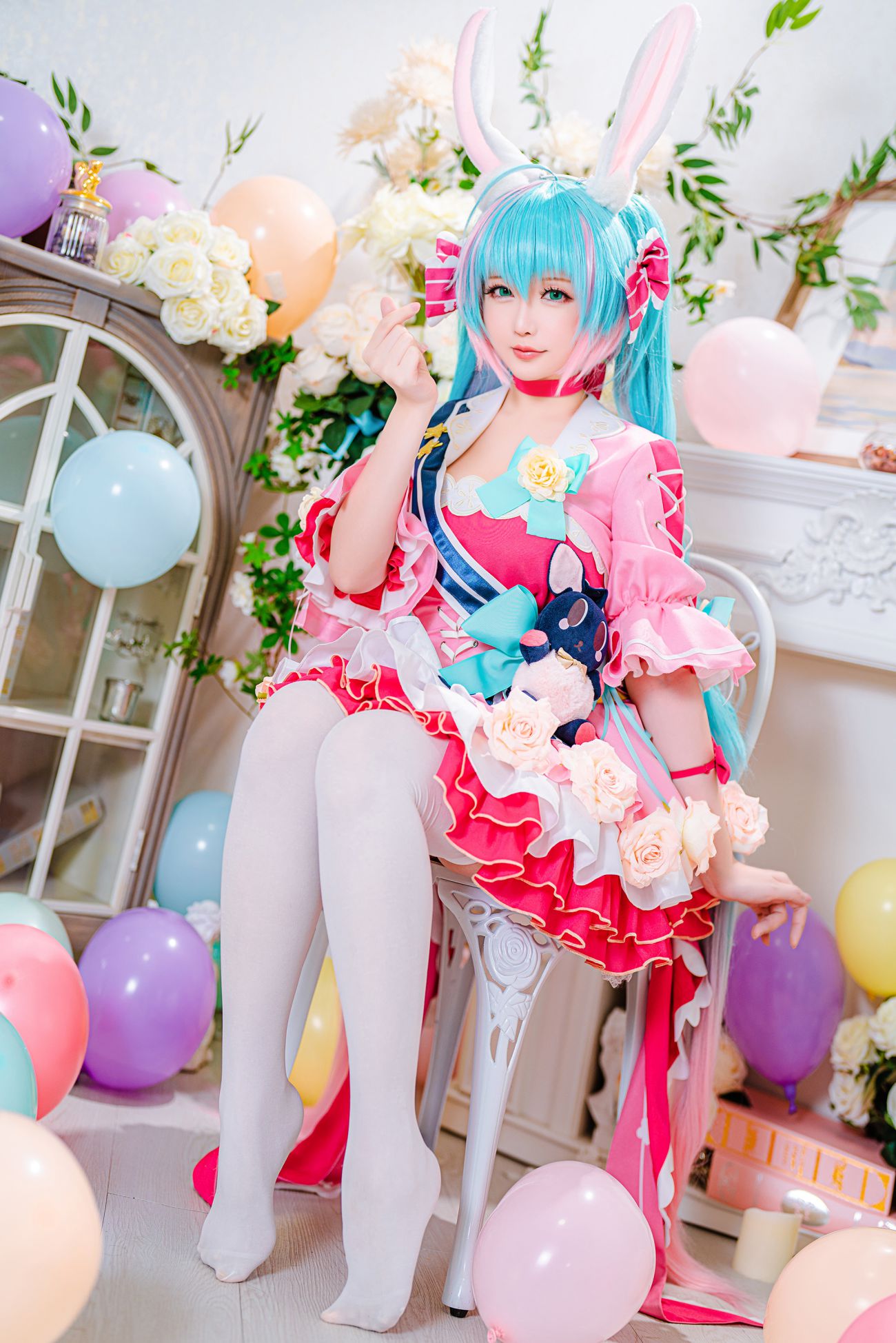 微博美少女星之迟迟Cosplay性感写真情人节梦梦套组 (8)