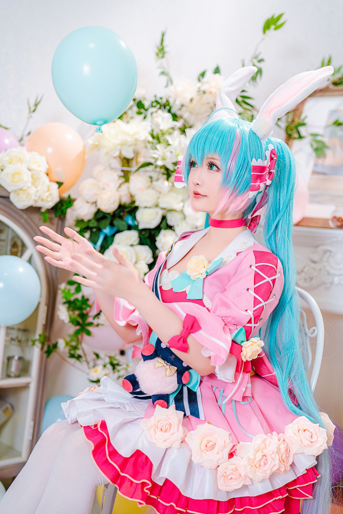 微博美少女星之迟迟Cosplay性感写真情人节梦梦套组 (16)