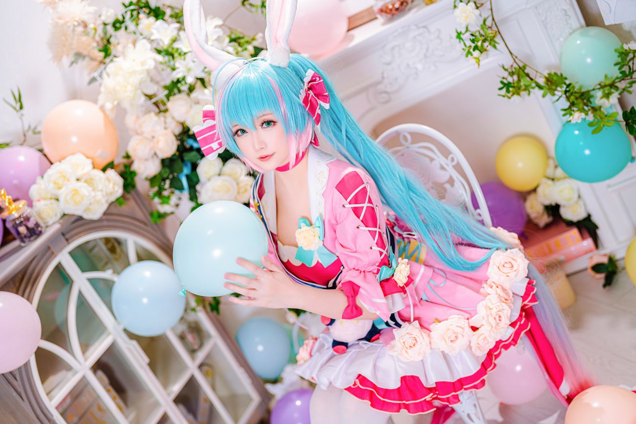 微博美少女星之迟迟Cosplay性感写真情人节梦梦套组 (15)