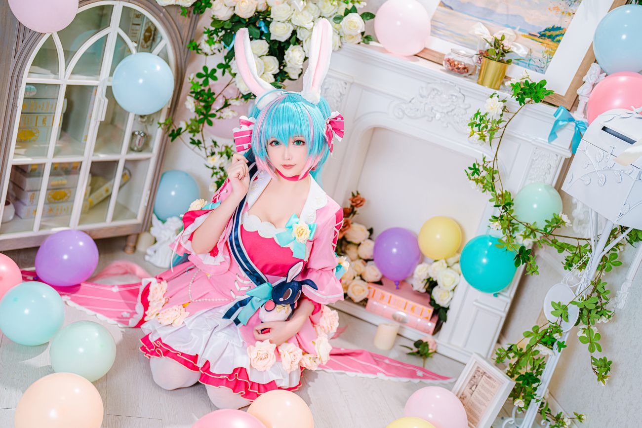 微博美少女星之迟迟Cosplay性感写真情人节梦梦套组 (17)