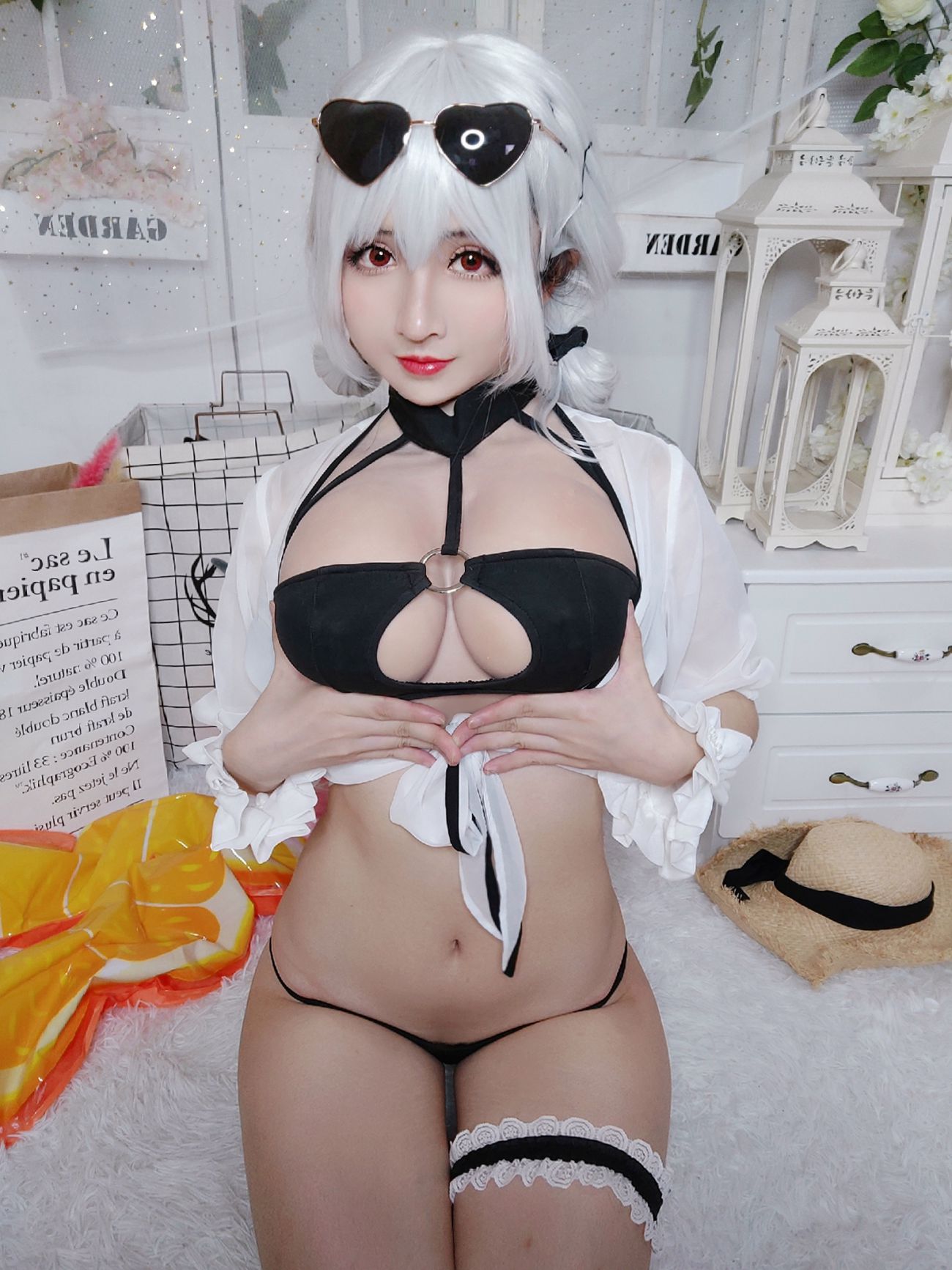 微博美少女rioko凉凉子Cosplay性感写真天狼星泳装 (3)