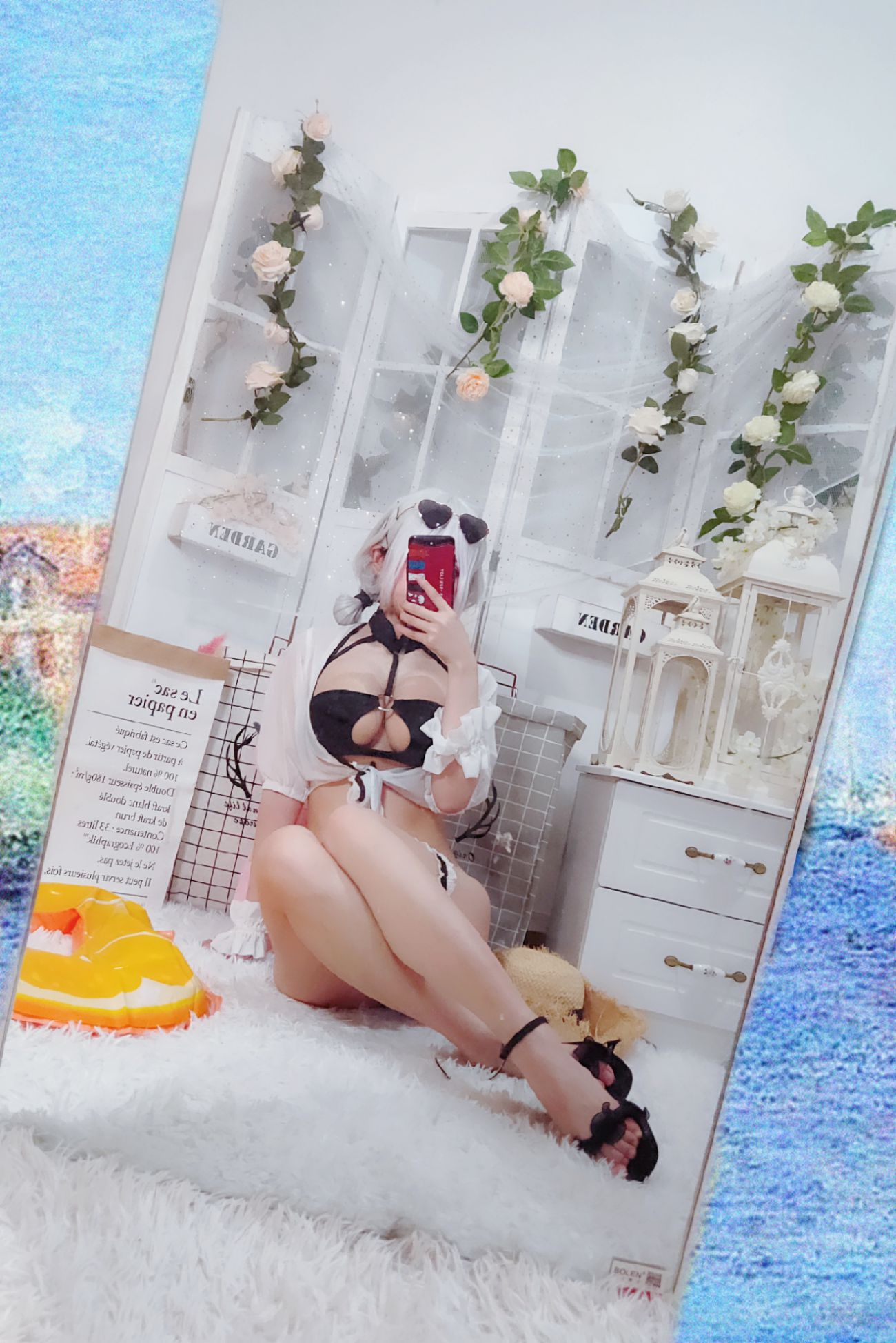 微博美少女rioko凉凉子Cosplay性感写真天狼星泳装 (20)