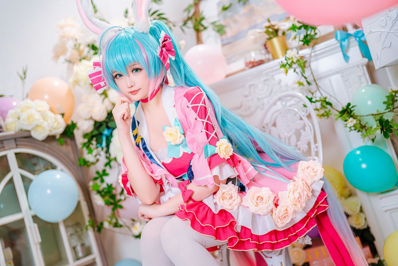 微博美少女星之迟迟Cosplay性感写真情人节梦梦套组 (13)