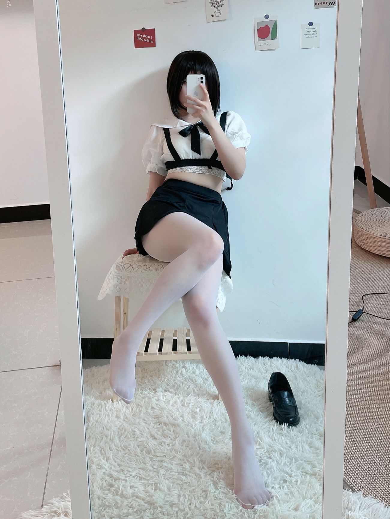 微博美少女田璐璐Cosplay性感写真白丝短裙 (26)