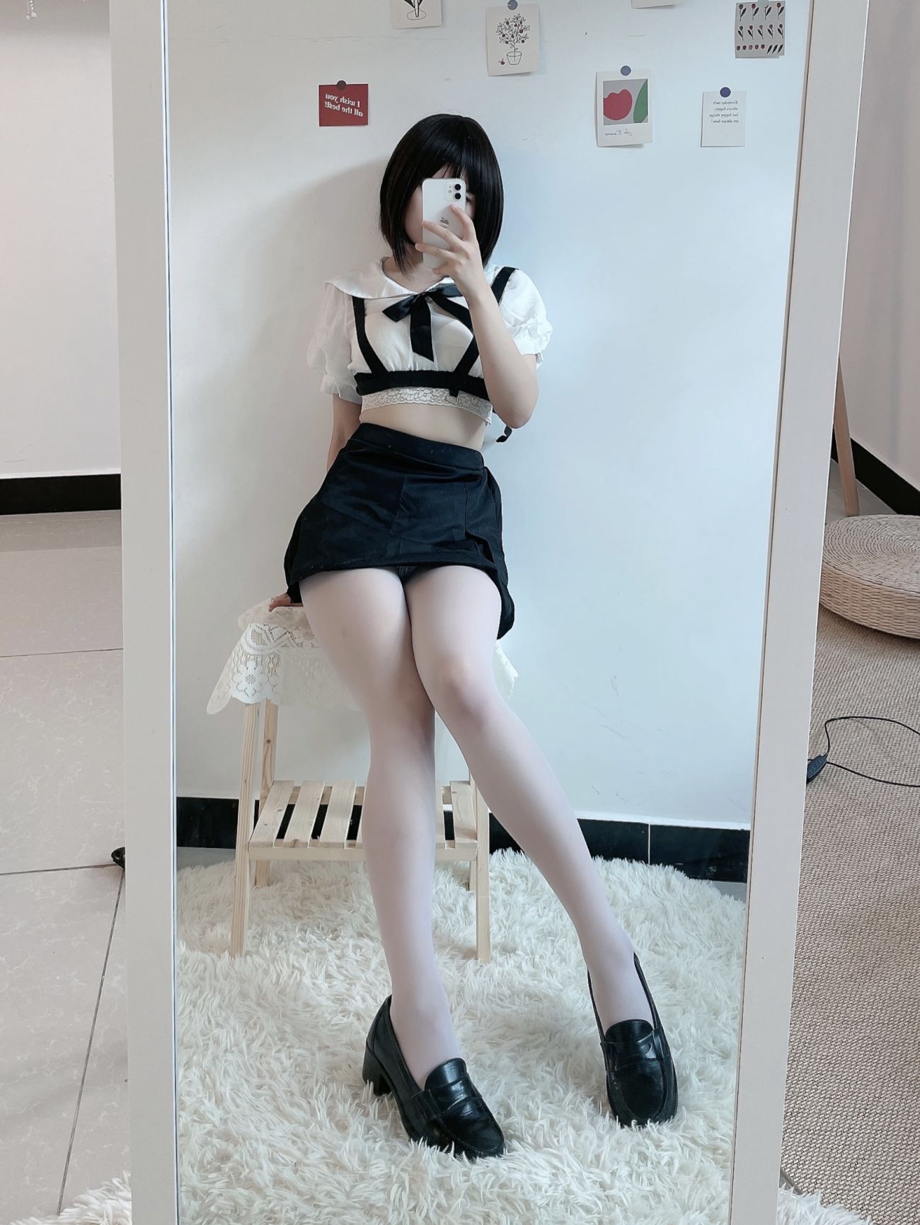 微博美少女田璐璐Cosplay性感写真白丝短裙 (29)