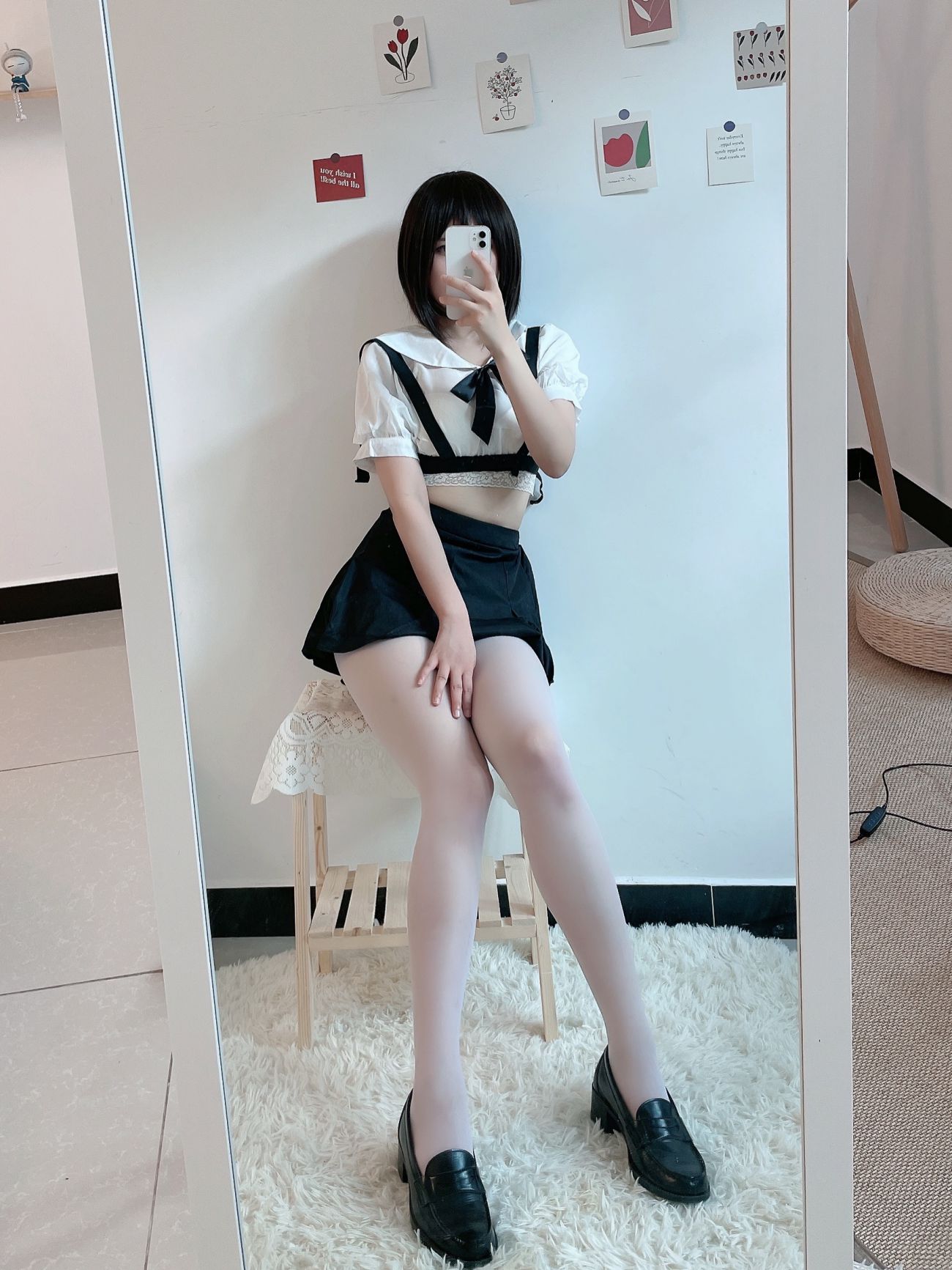 微博美少女田璐璐Cosplay性感写真白丝短裙 (23)