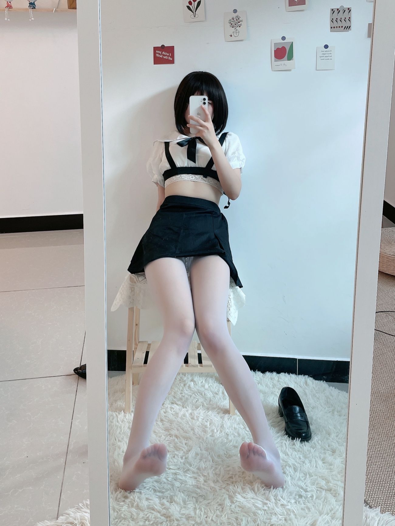 微博美少女田璐璐Cosplay性感写真白丝短裙 (25)