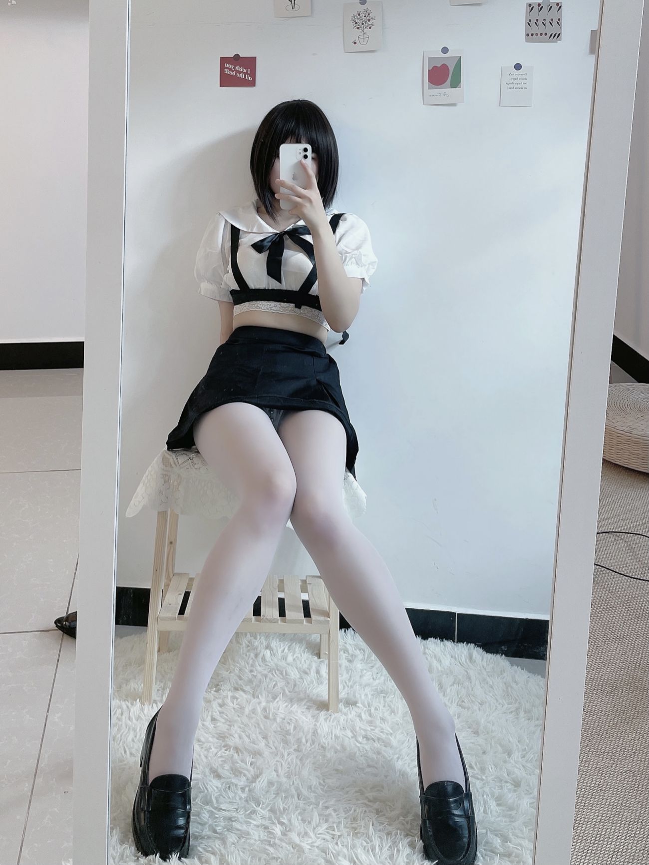 微博美少女田璐璐Cosplay性感写真白丝短裙 (16)