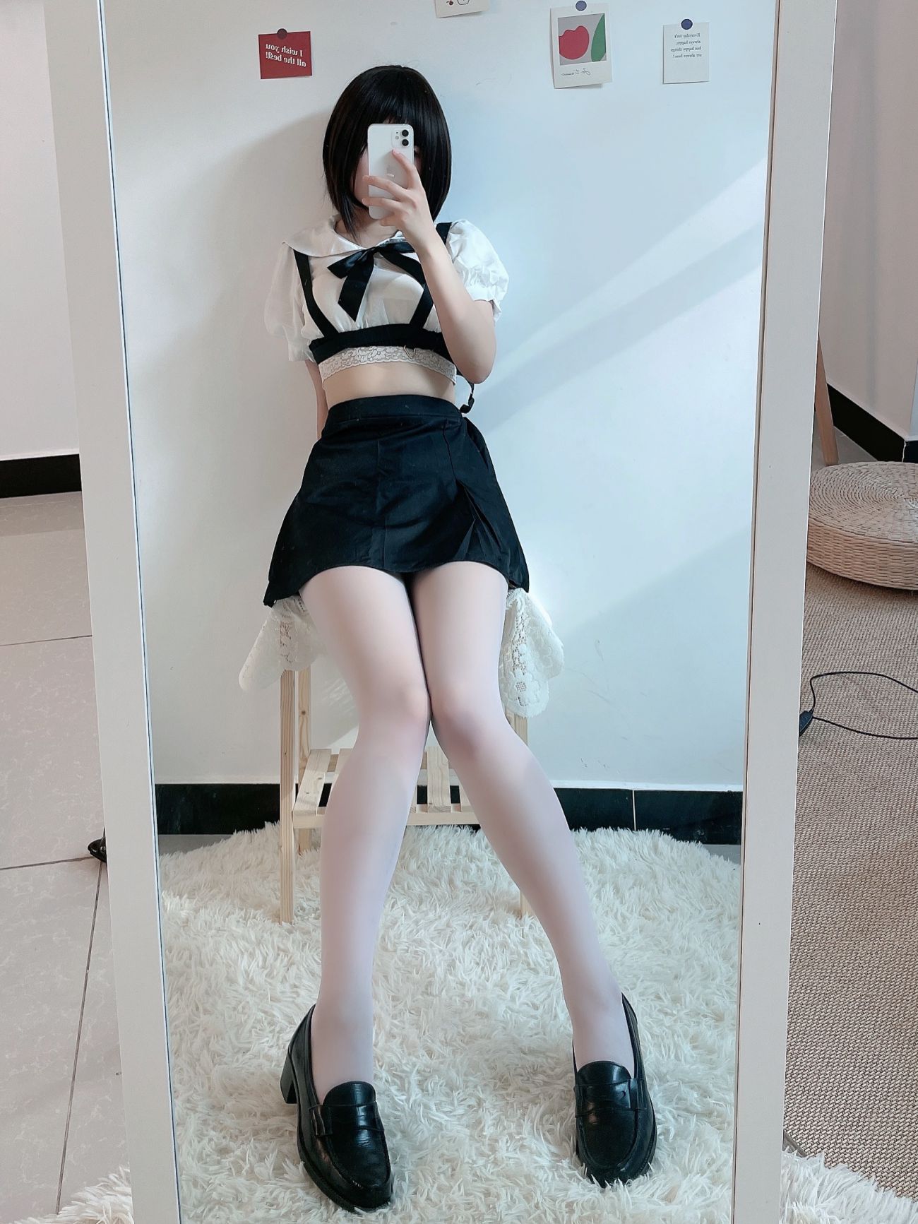 微博美少女田璐璐Cosplay性感写真白丝短裙 (19)