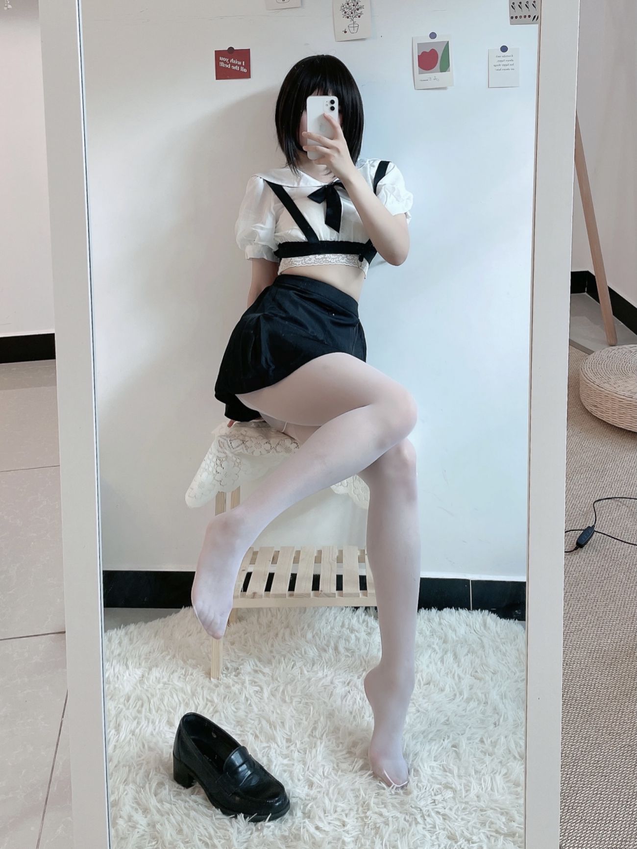 微博美少女田璐璐Cosplay性感写真白丝短裙 (18)