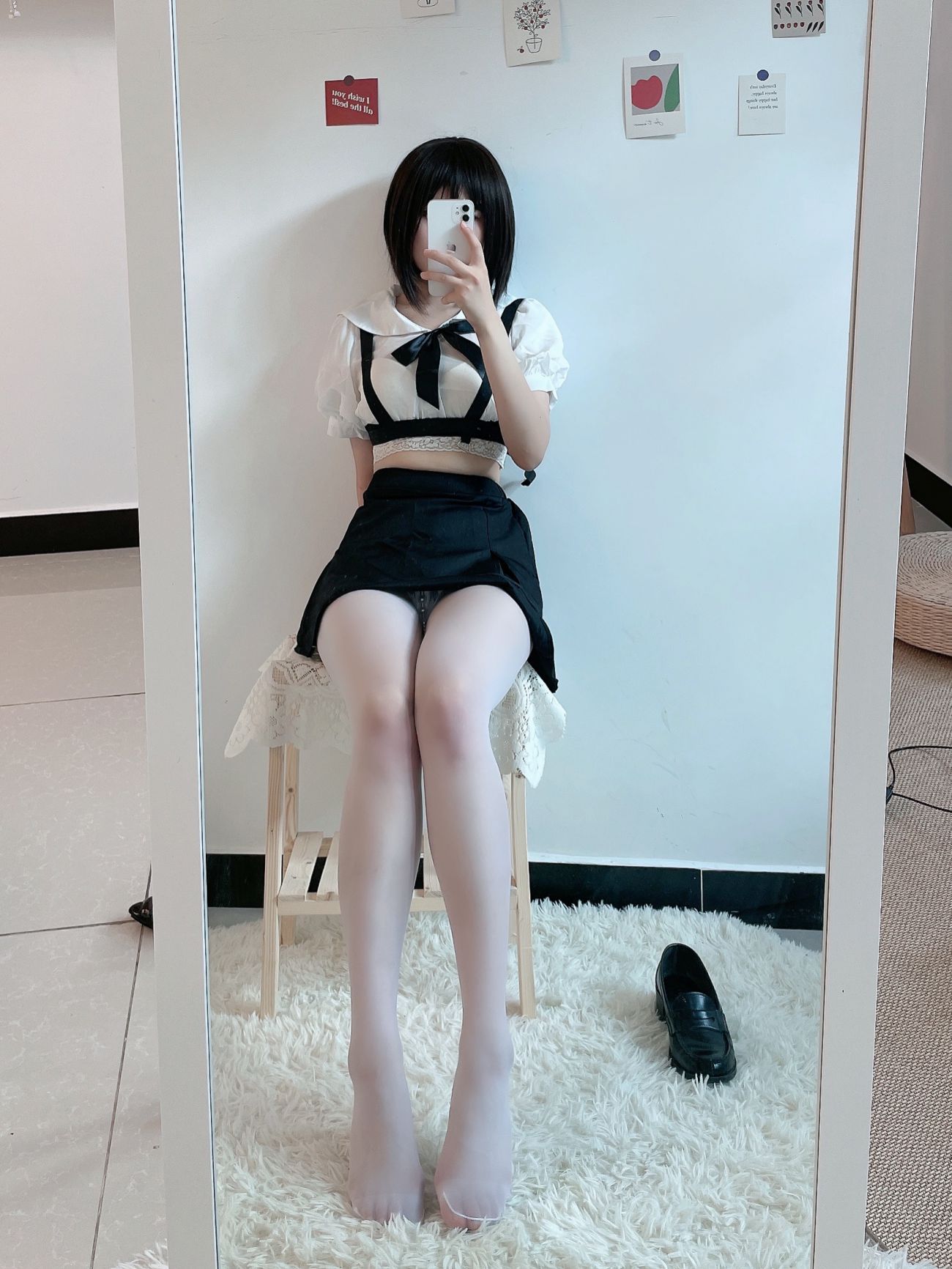 微博美少女田璐璐Cosplay性感写真白丝短裙 (27)