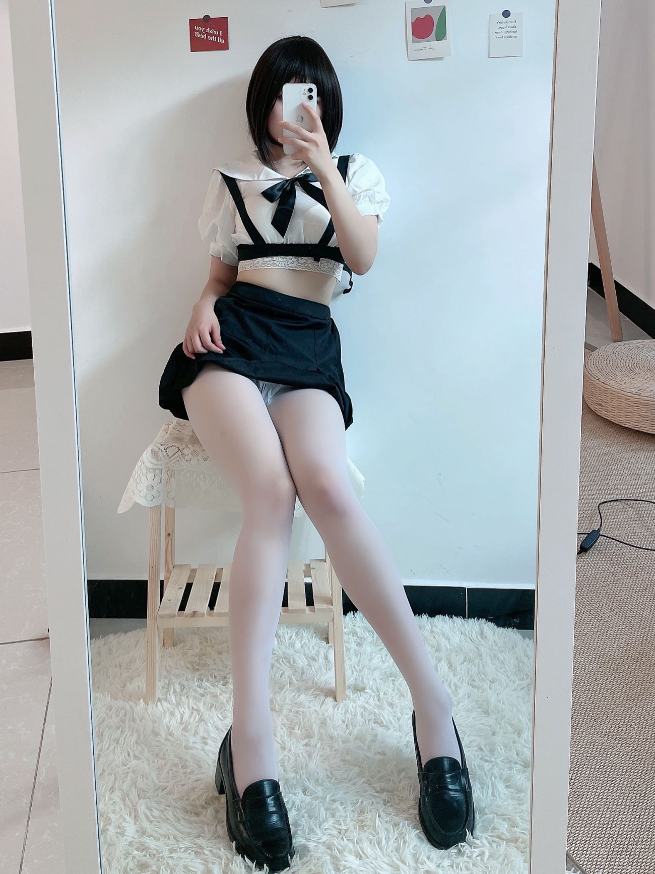 微博美少女田璐璐Cosplay性感写真白丝短裙 (22)