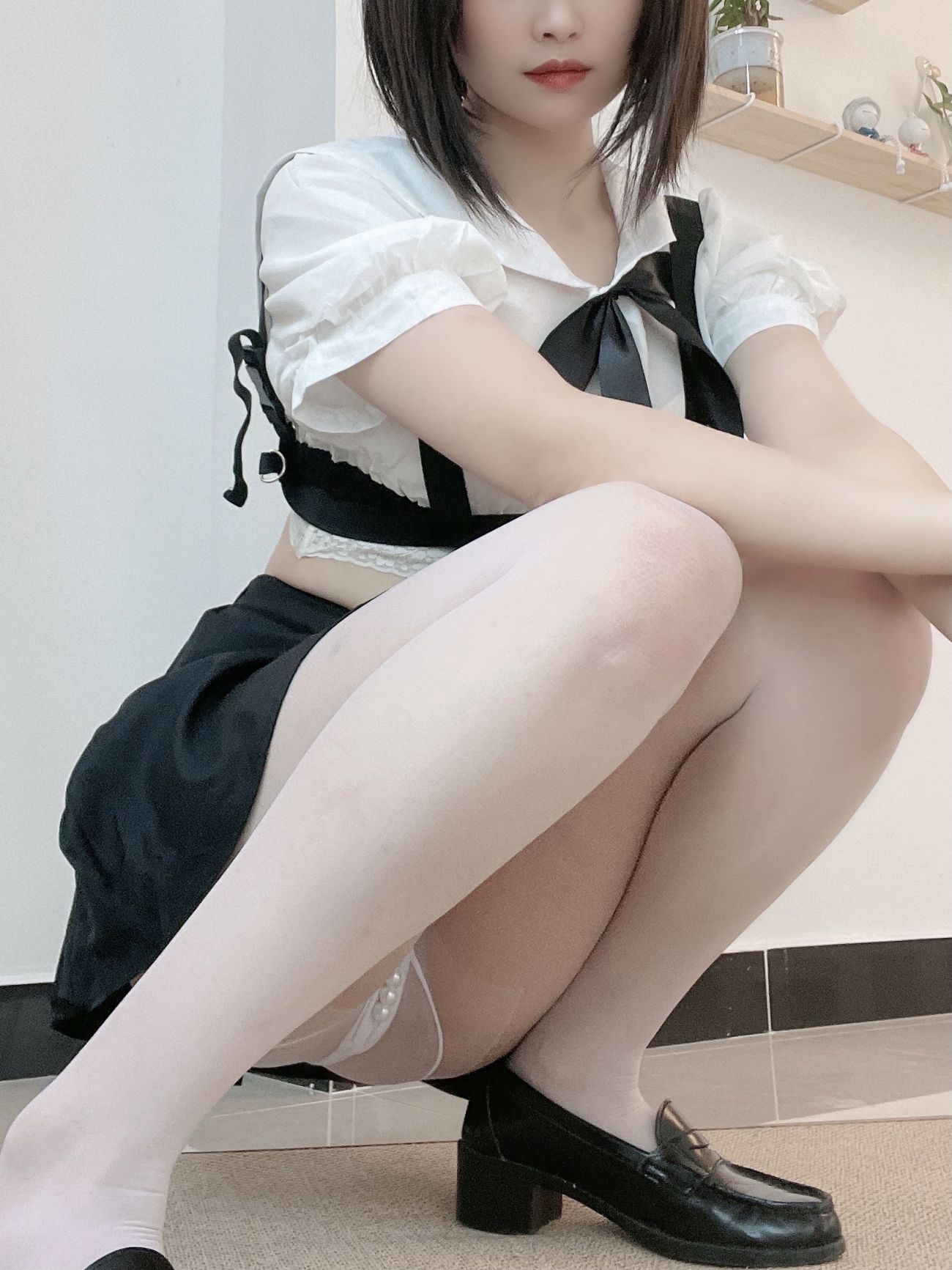 微博美少女田璐璐Cosplay性感写真白丝短裙 (46)