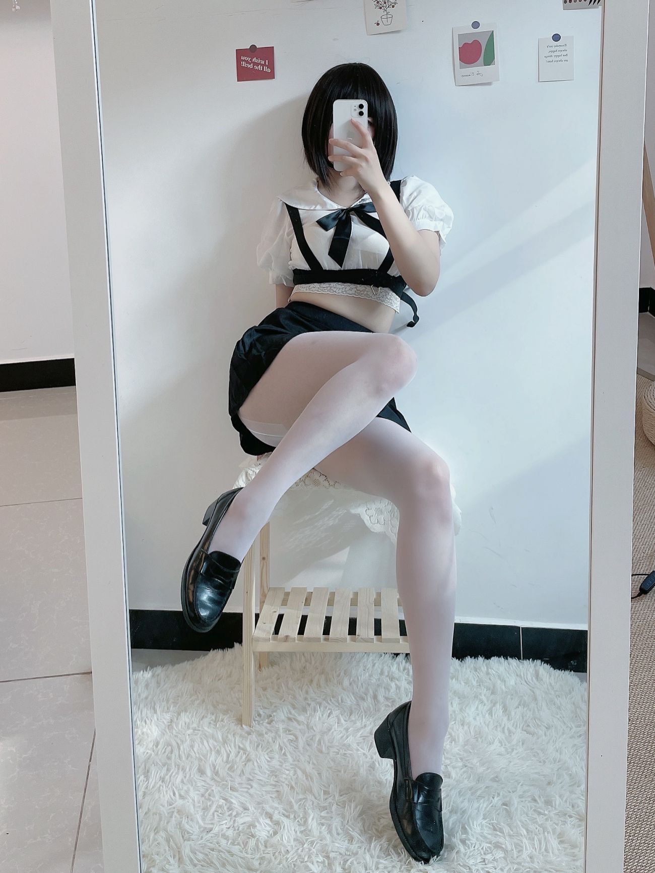 微博美少女田璐璐Cosplay性感写真白丝短裙 (15)