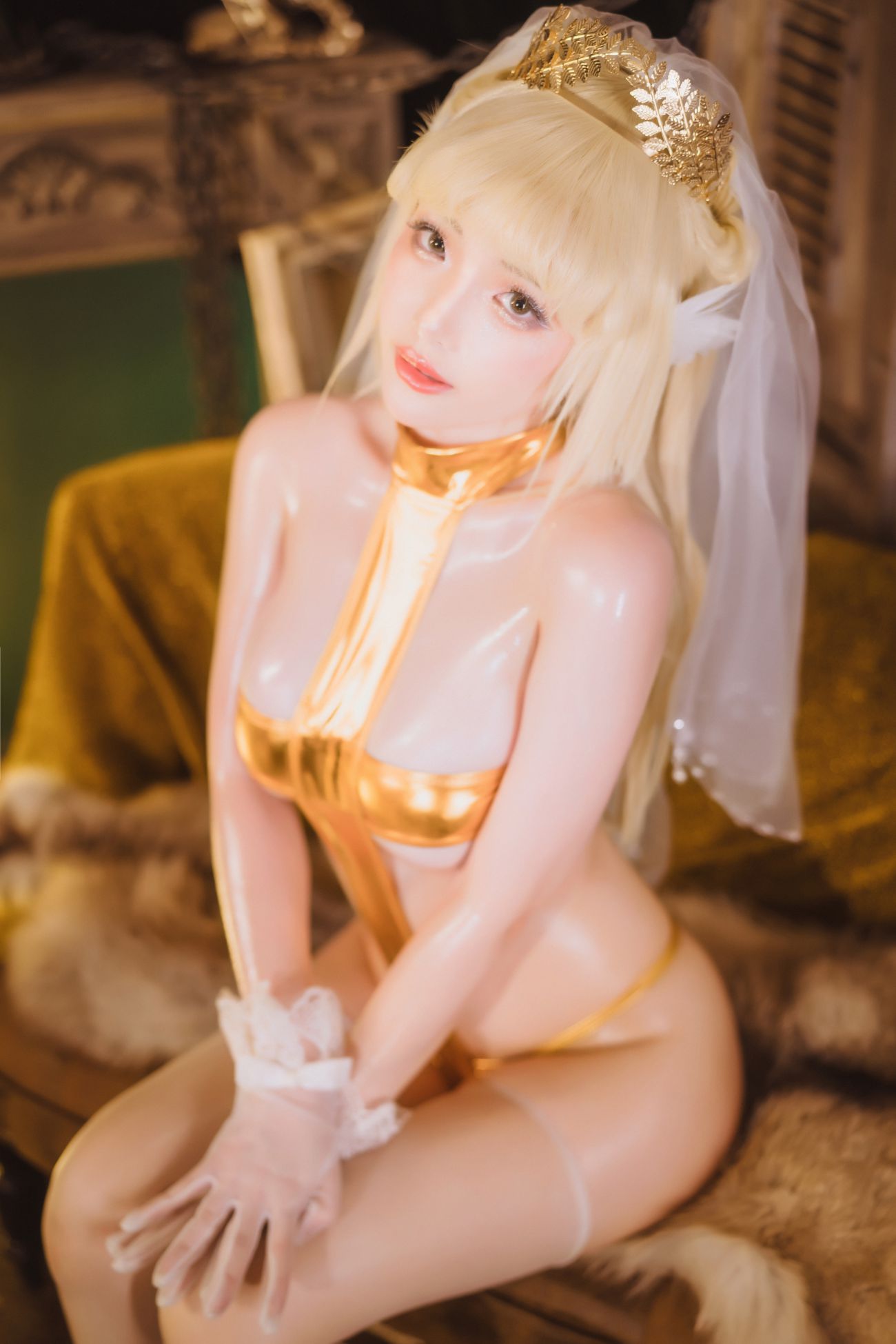 微博美少女雯妹不讲道理Cosplay性感写真发光精灵 (41)