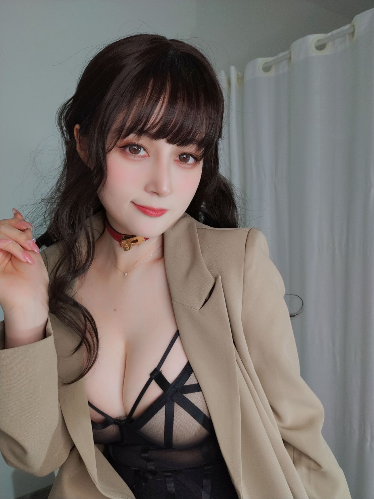 微博美少女白银81性感写真黑丝OL情趣 (18)