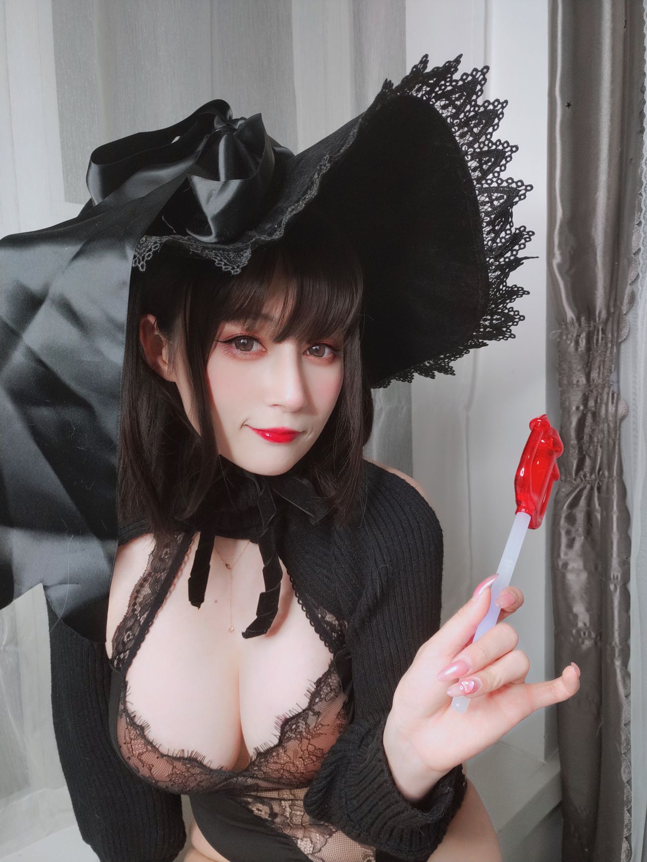 微博美少女白银81性感写真柴郡魔女 (13)