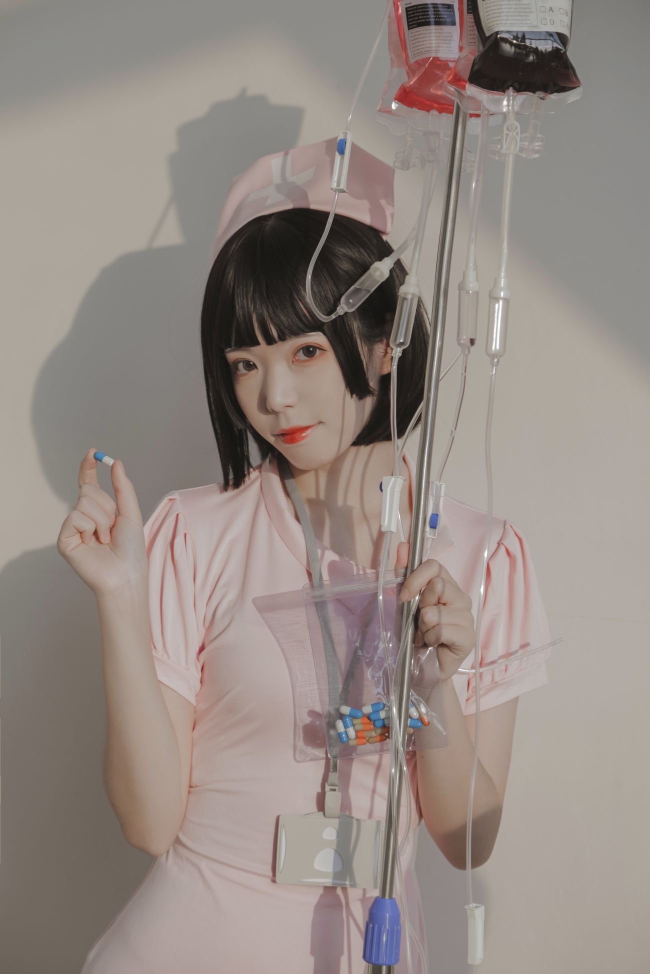 微博美少女Fushii海堂Cosplay性感写真护士 (7)