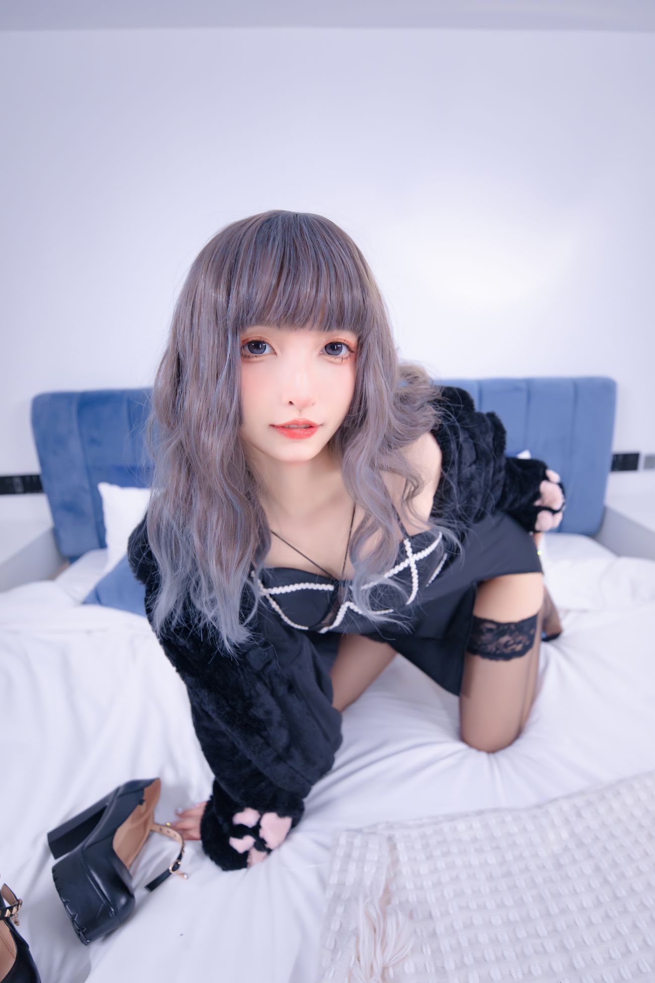 微博美少女神楽板真冬Cosplay性感写真夜色撩人 (13)