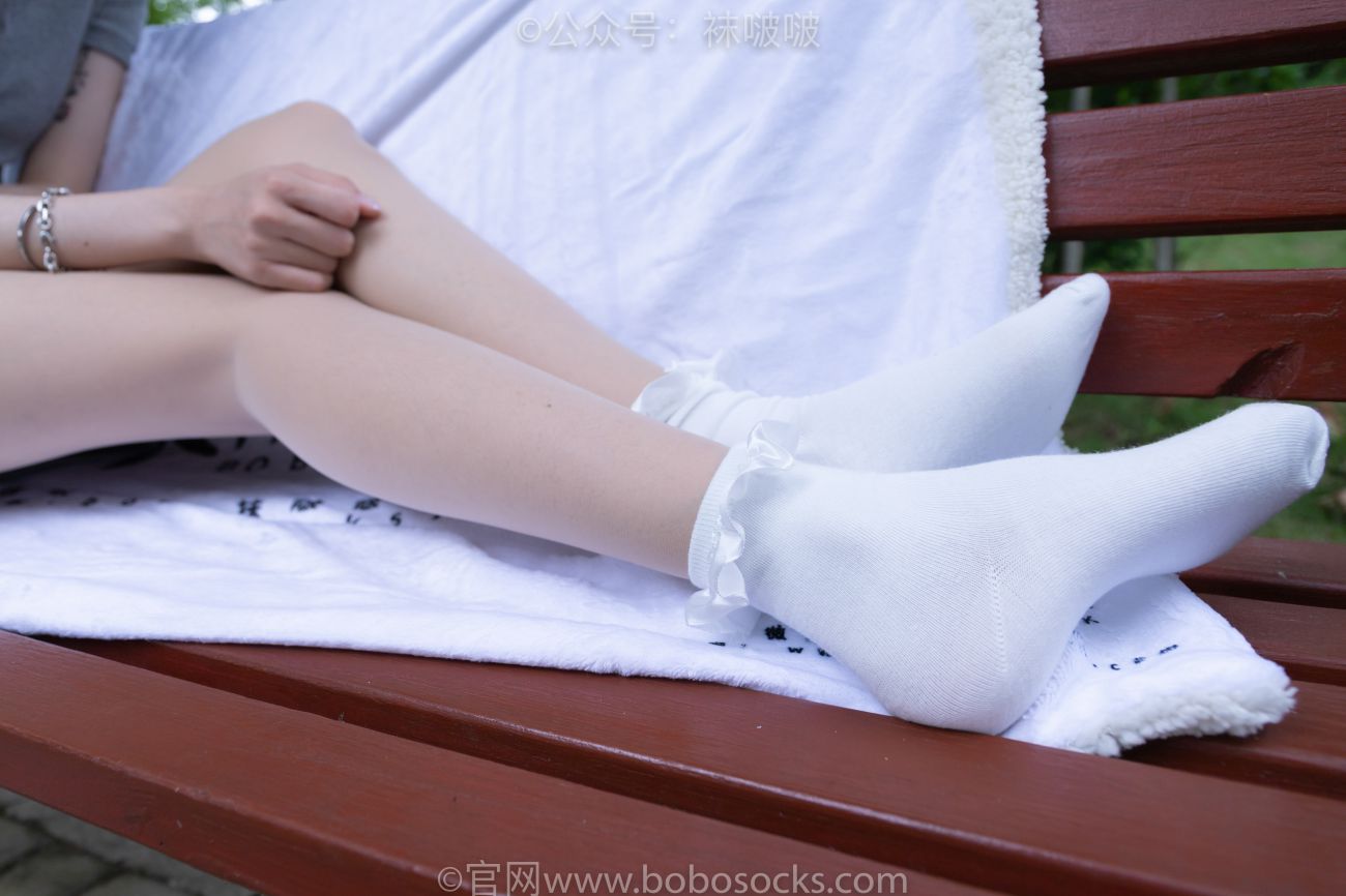 BoBoSocks袜啵啵美少女丝袜美脚写真第No.019期稚予椰子白棉袜肉丝 (53)