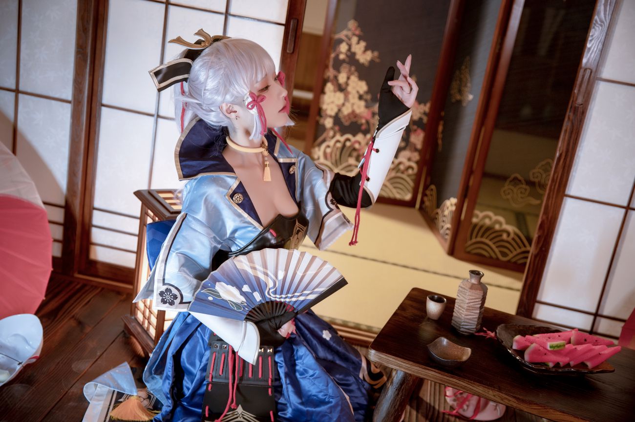 微博美少女阿包也是兔娘Cosplay性感写真神里凌华 (13)