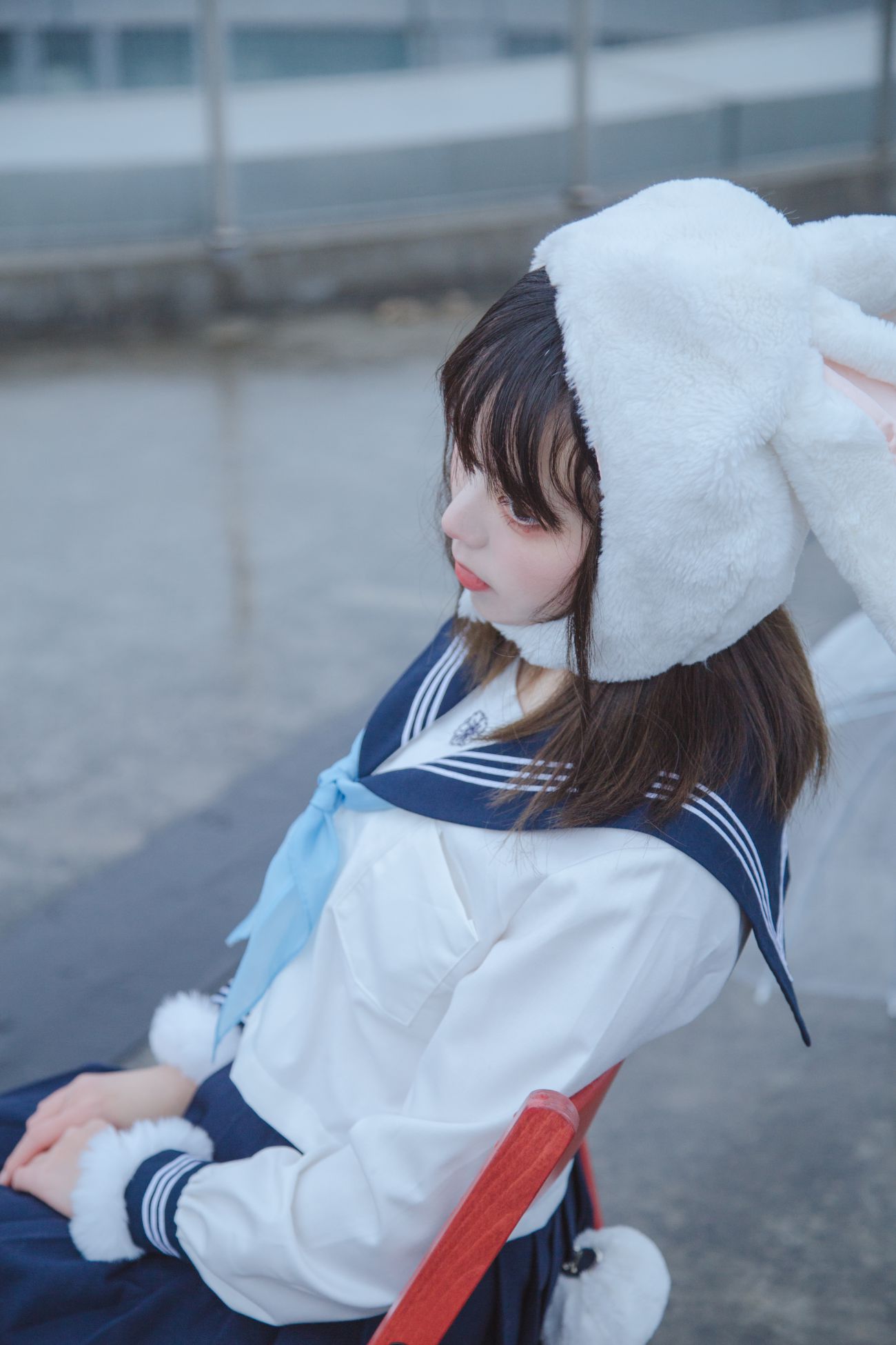 微博美少女Fushii海堂Cosplay性感写真兔兔头 (18)