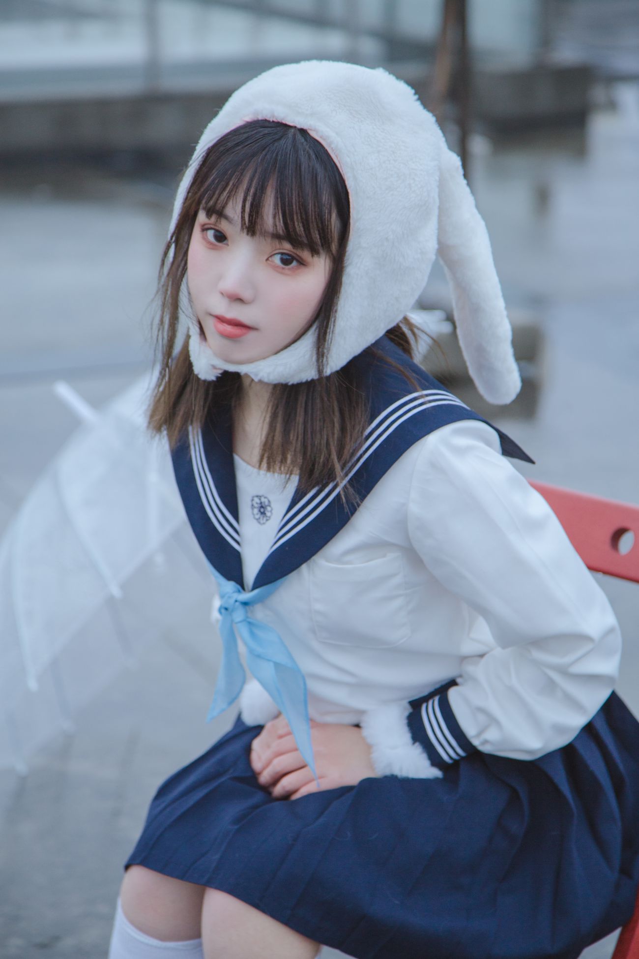 微博美少女Fushii海堂Cosplay性感写真兔兔头 (21)