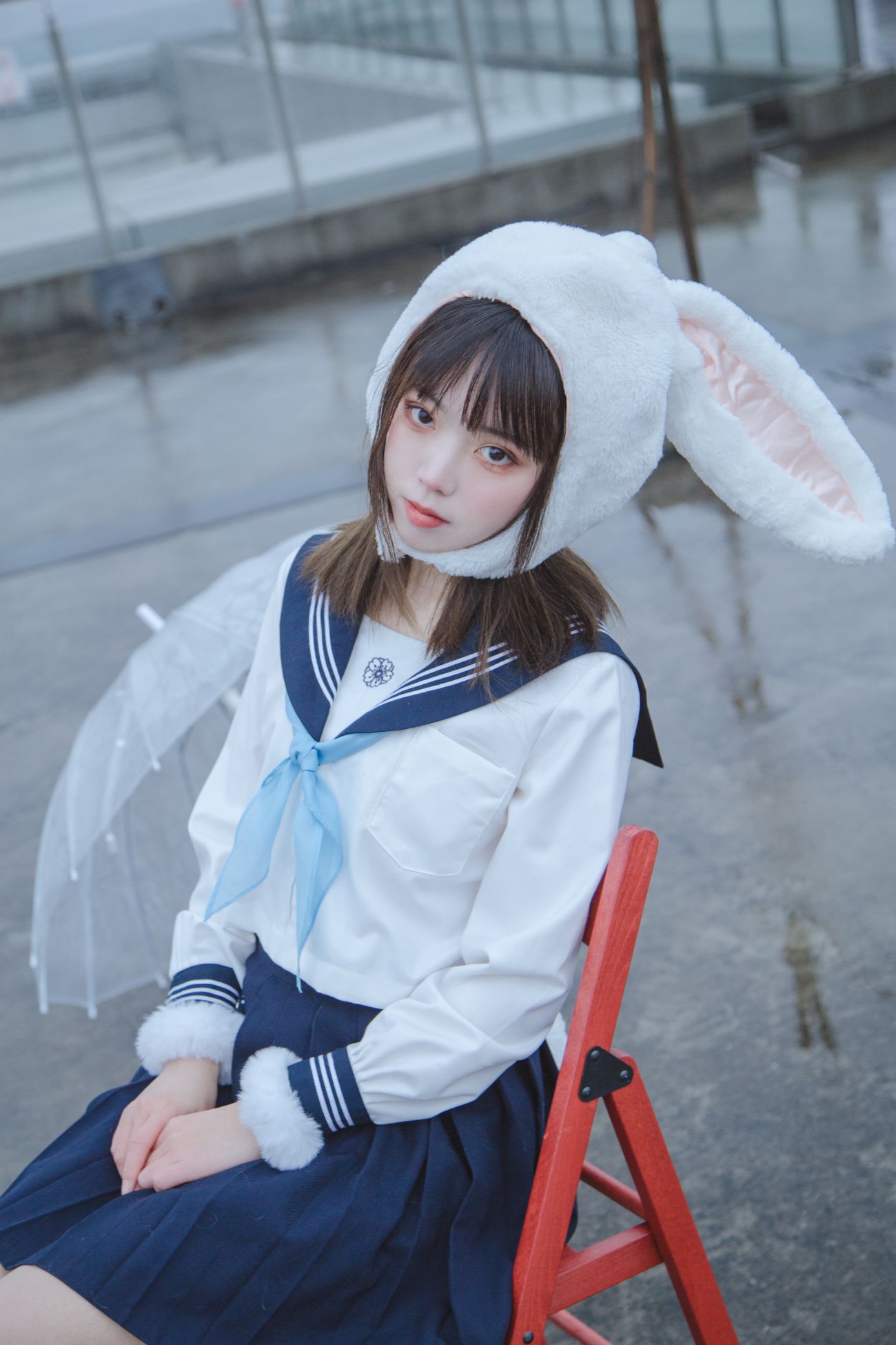 微博美少女Fushii海堂Cosplay性感写真兔兔头 (16)