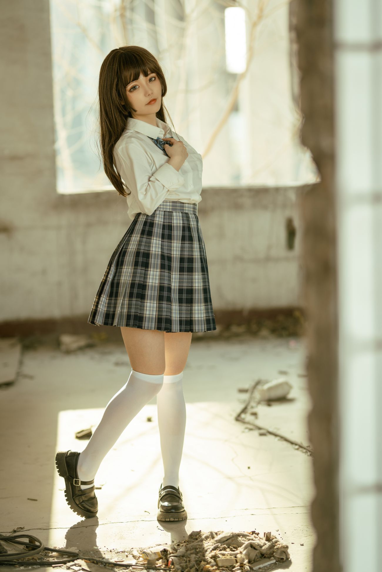 微博美少女桃良阿宅Cosplay性感写真桃良JK (16)