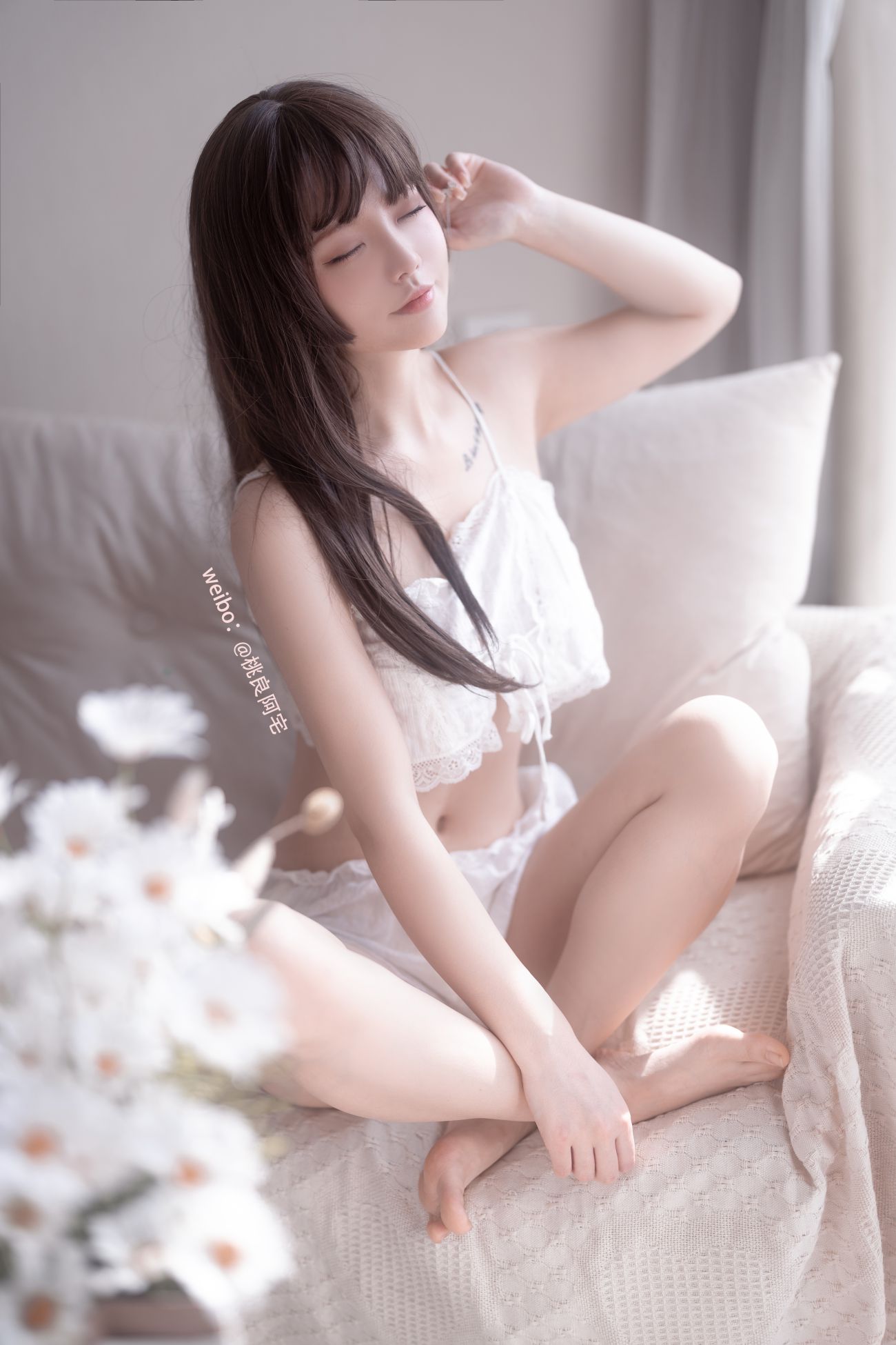 微博美少女桃良阿宅Cosplay性感写真桃良吊带 (12)