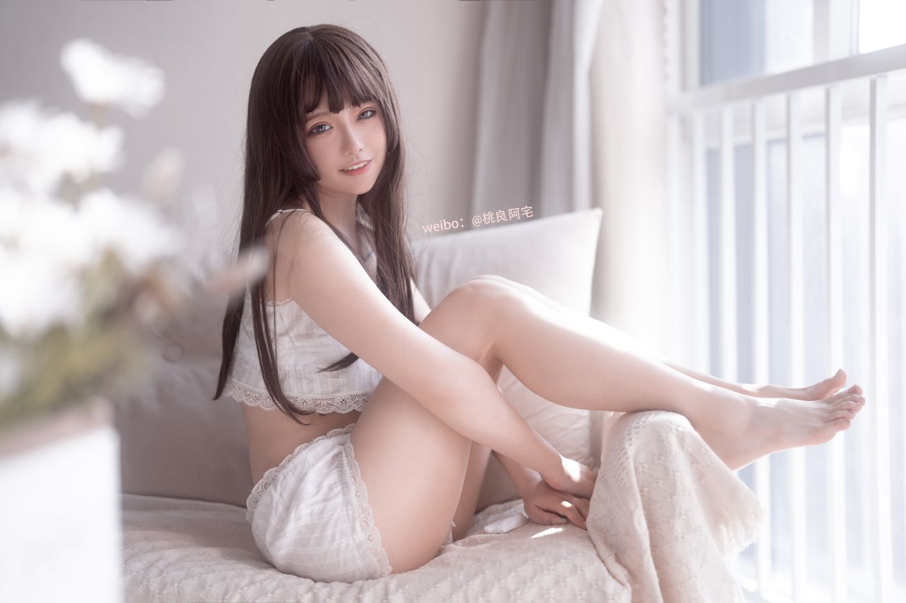 微博美少女桃良阿宅Cosplay性感写真桃良吊带 (6)