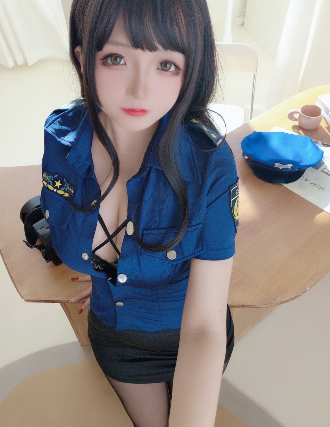 微博美少女日奈娇Cosplay性感写真豹纹女警 (98)