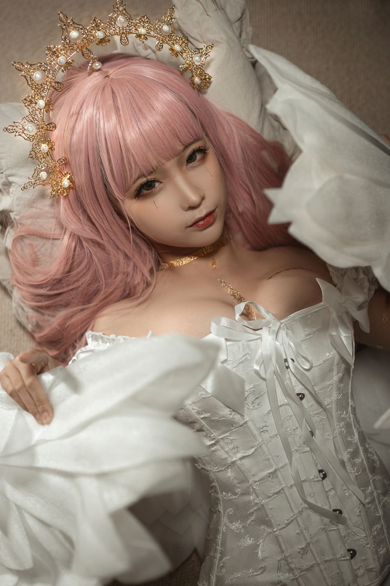 微博美少女蠢沫沫Cosplay性感写真圣天使 (18)