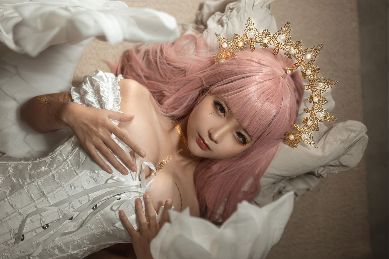 微博美少女蠢沫沫Cosplay性感写真圣天使 (20)