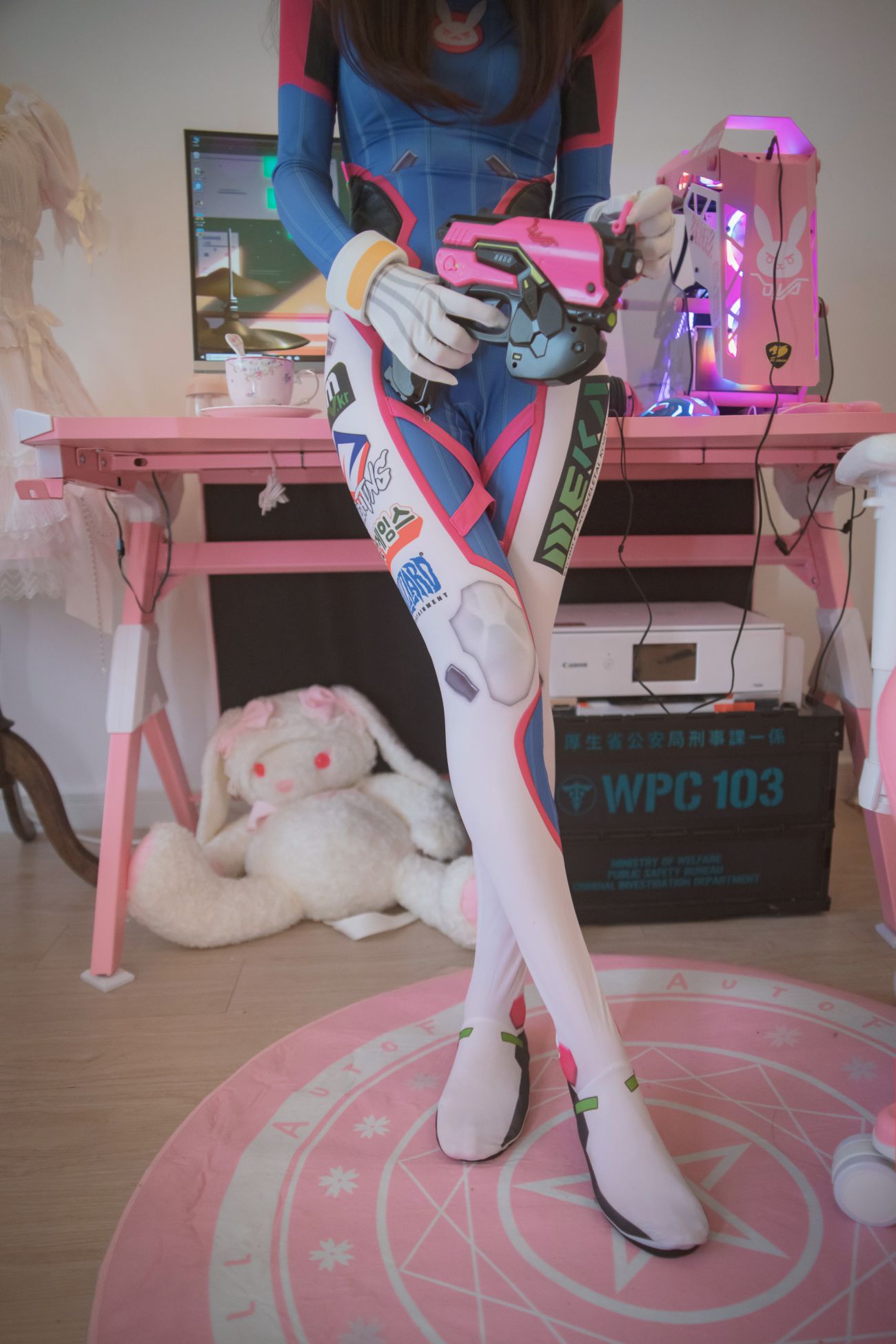 微博美少女木花琳琳是勇者Cosplay性感写真オーバーウォッチD.VA (33)