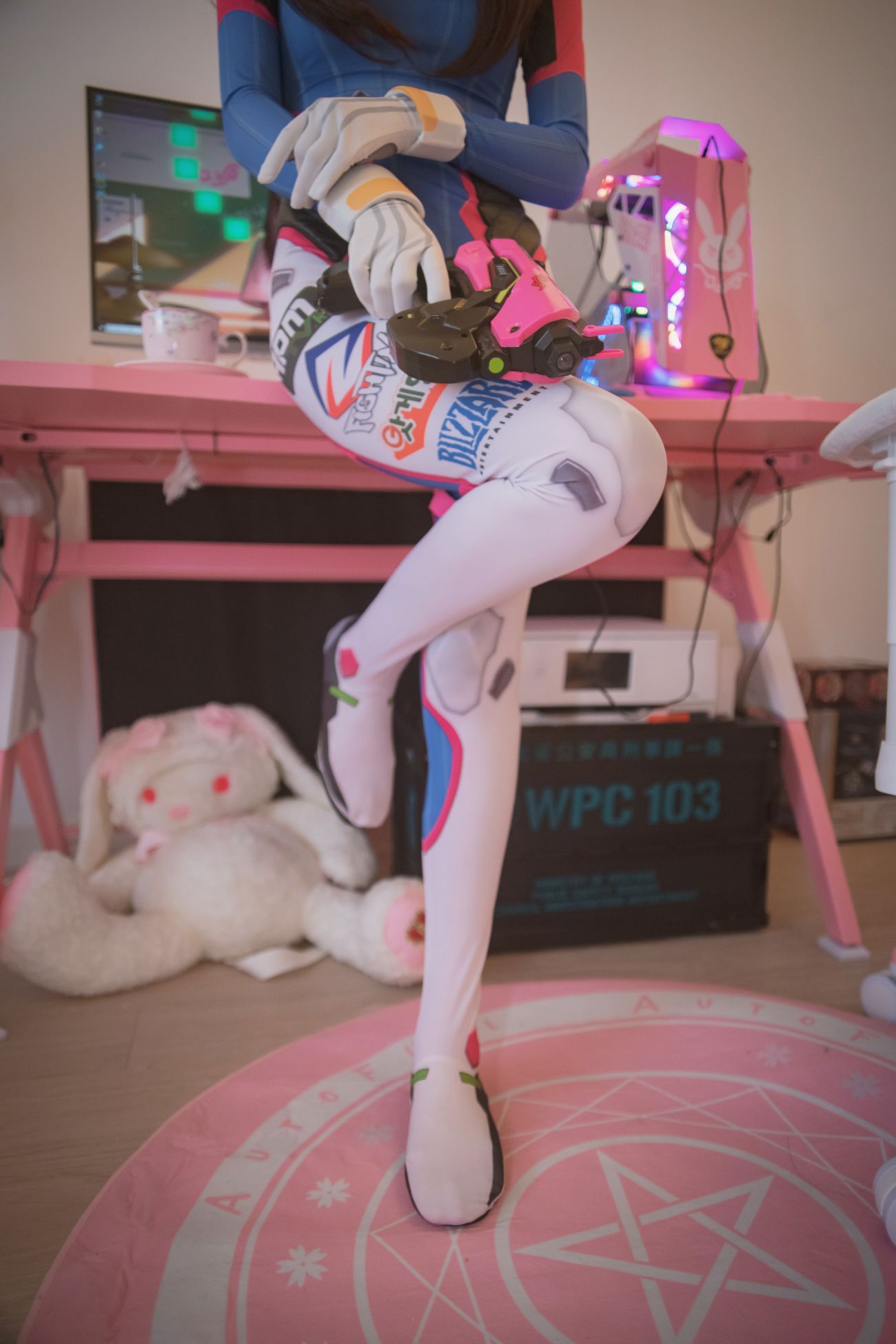 微博美少女木花琳琳是勇者Cosplay性感写真オーバーウォッチD.VA (35)