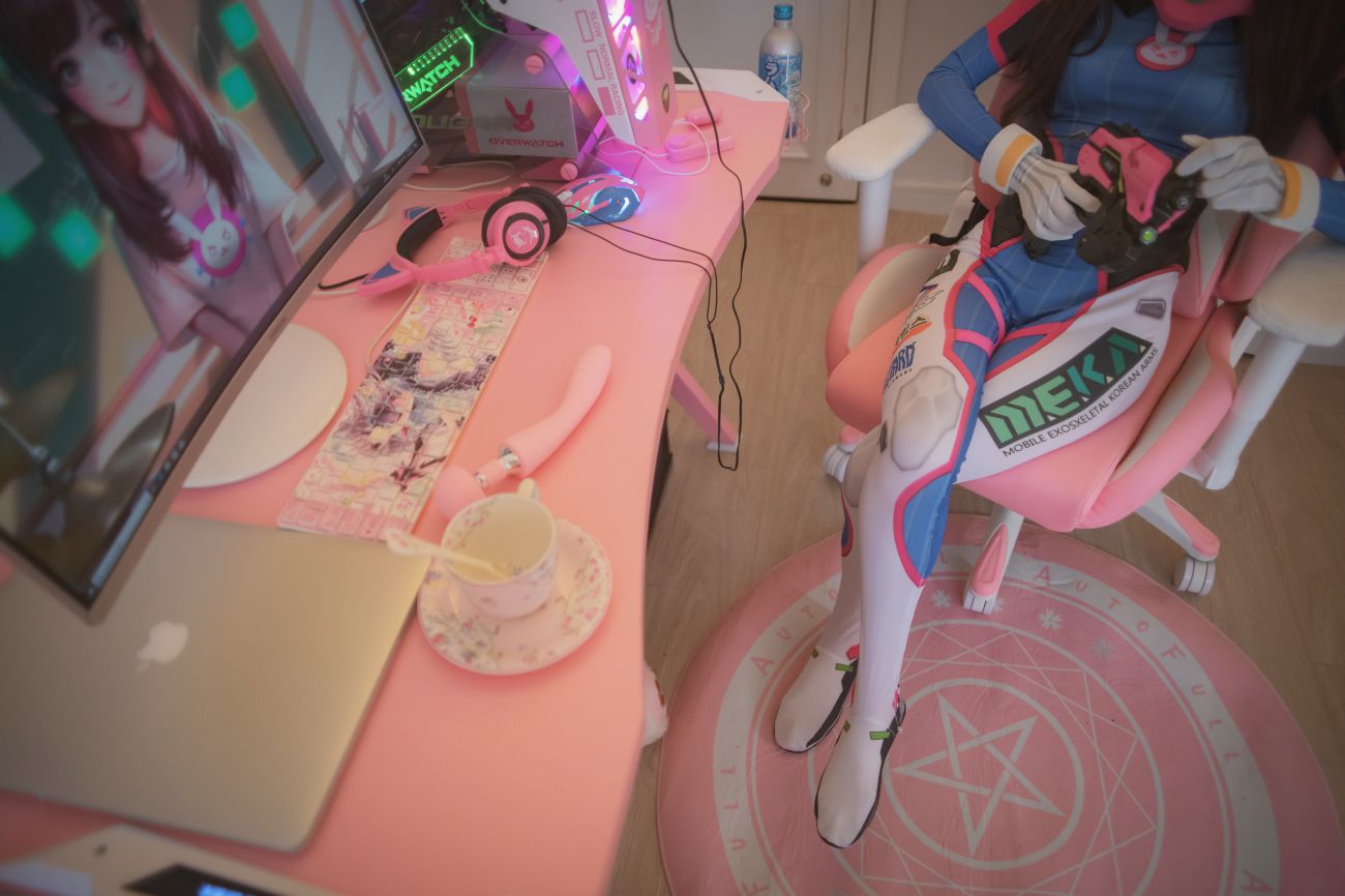 微博美少女木花琳琳是勇者Cosplay性感写真オーバーウォッチD.VA (42)