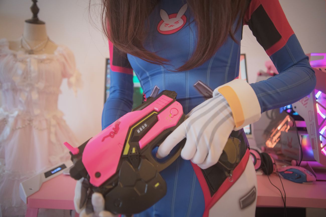 微博美少女木花琳琳是勇者Cosplay性感写真オーバーウォッチD.VA (38)