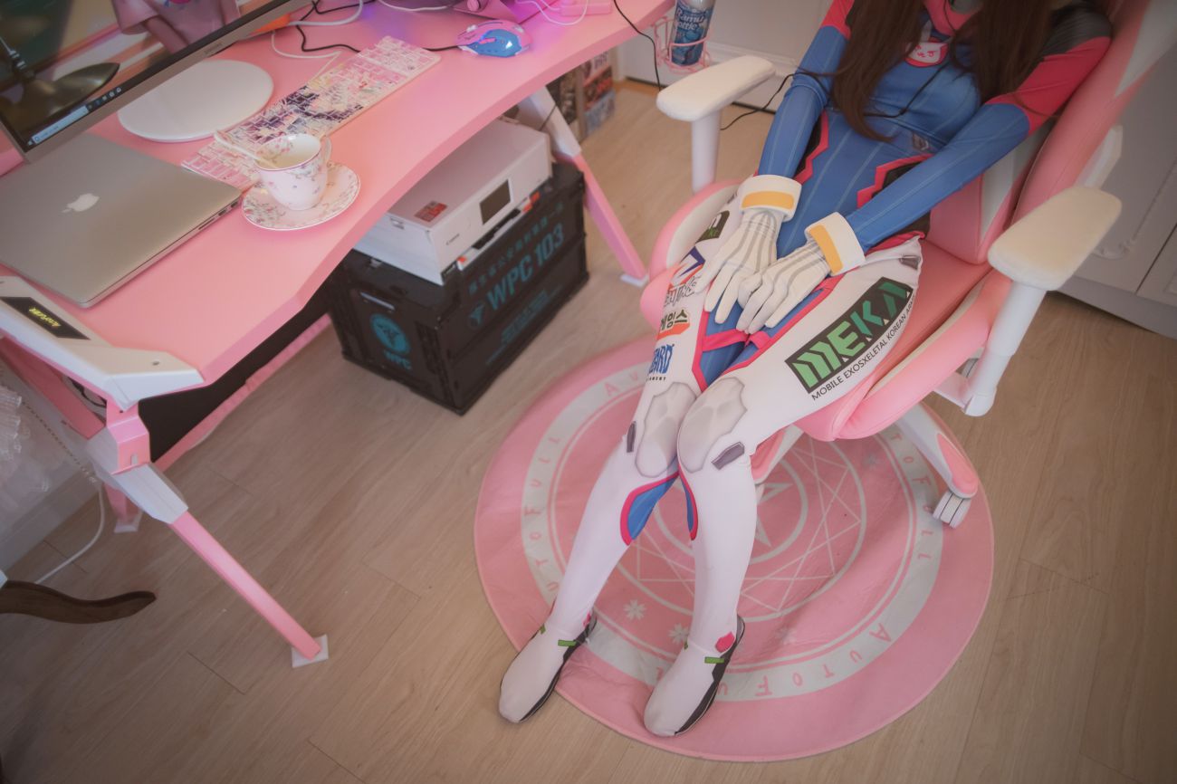 微博美少女木花琳琳是勇者Cosplay性感写真オーバーウォッチD.VA (20)