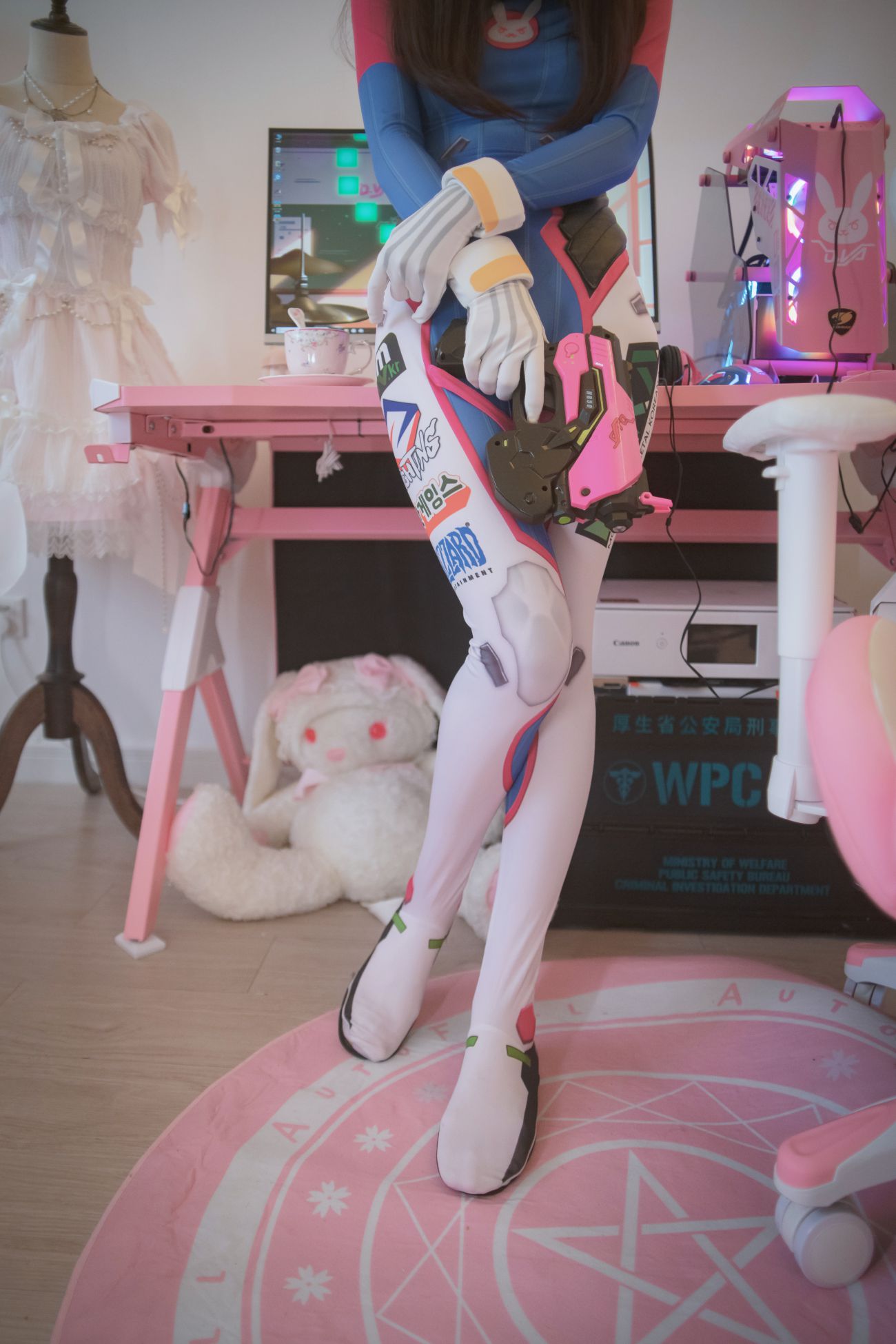 微博美少女木花琳琳是勇者Cosplay性感写真オーバーウォッチD.VA (32)