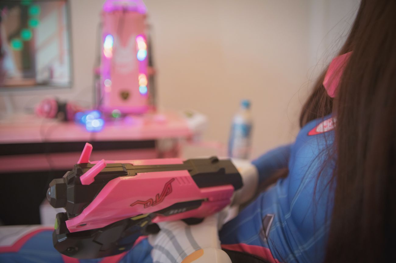 微博美少女木花琳琳是勇者Cosplay性感写真オーバーウォッチD.VA (43)