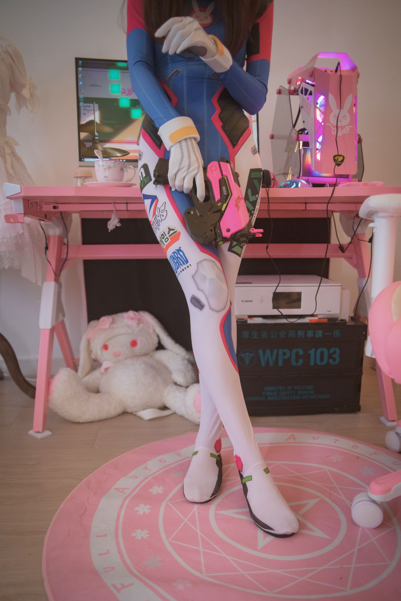 微博美少女木花琳琳是勇者Cosplay性感写真オーバーウォッチD.VA (34)