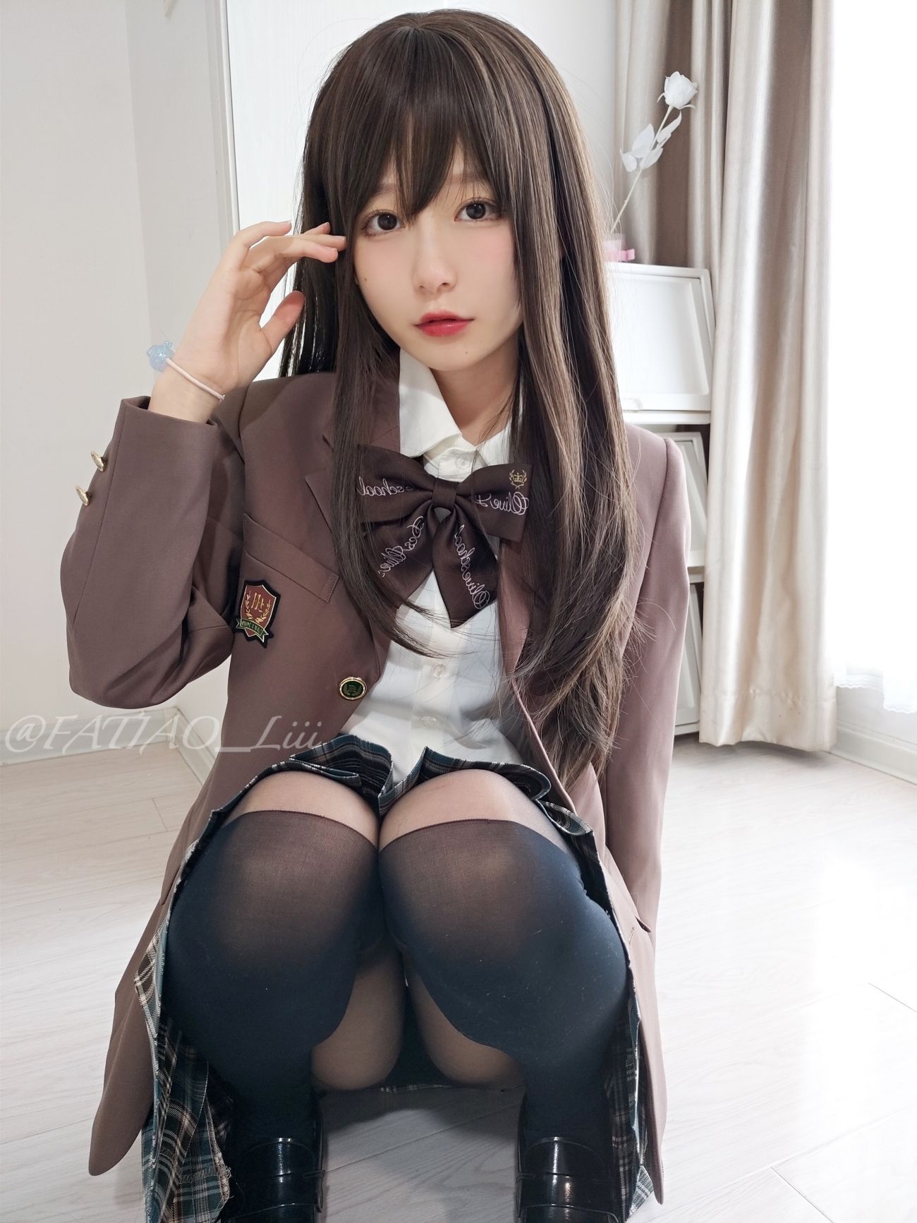 迷之呆梨发条少女fantia 春の制服 (17)