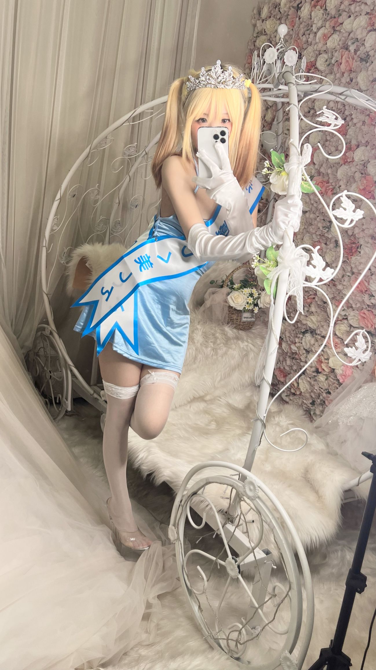 微博美少女摇摇乐yoyoCosplay性感写真闪光色 (4)