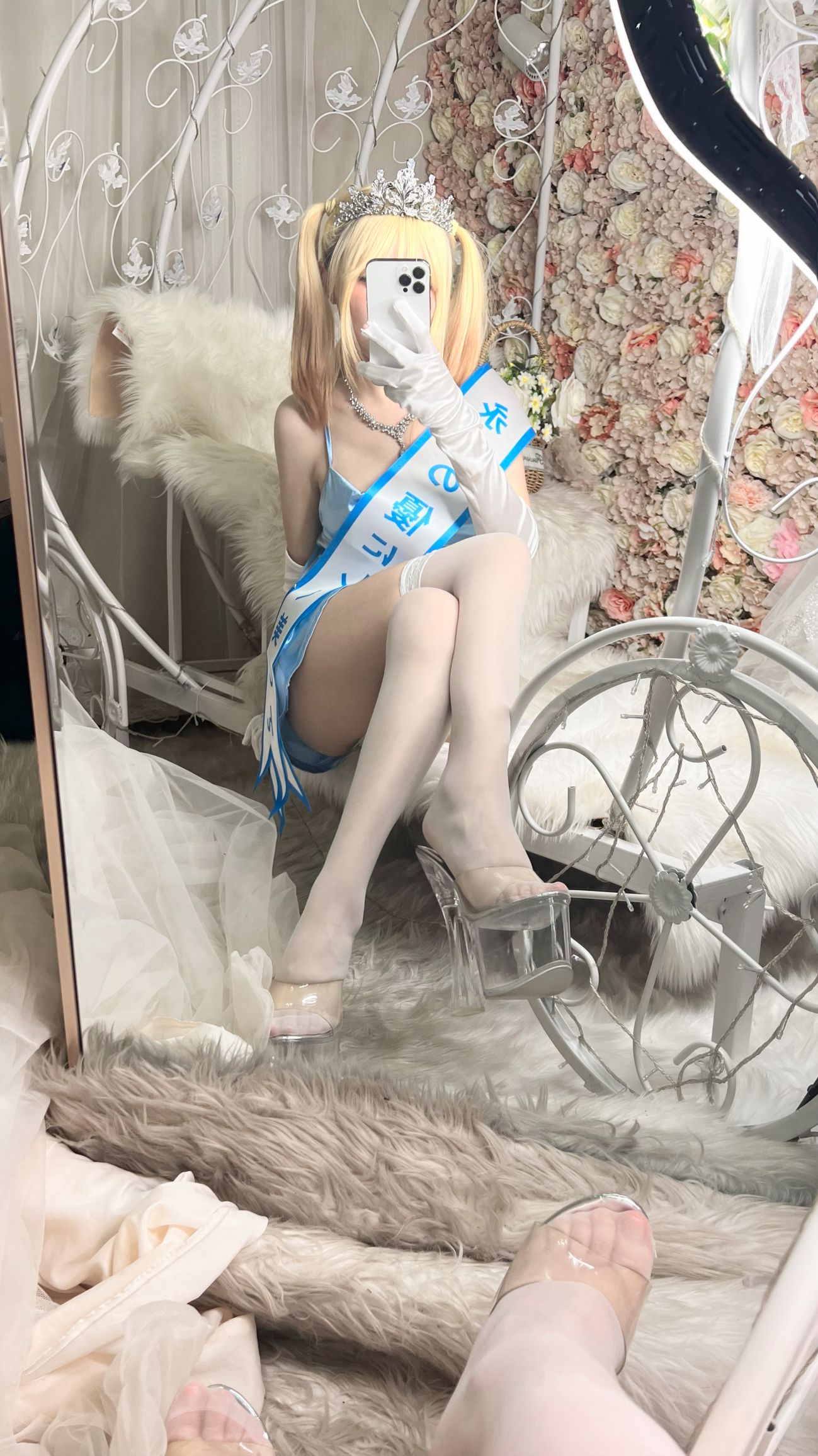 微博美少女摇摇乐yoyoCosplay性感写真闪光色 (24)