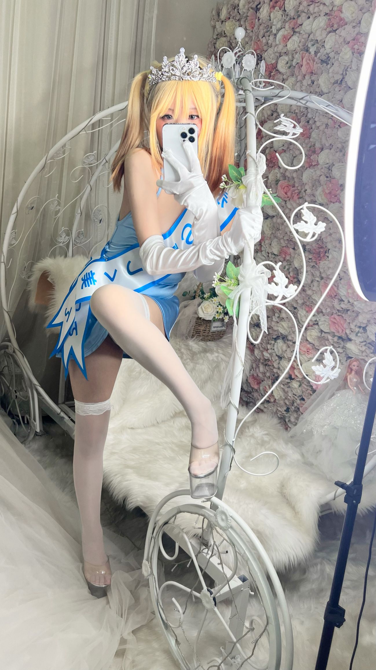 微博美少女摇摇乐yoyoCosplay性感写真闪光色 (10)