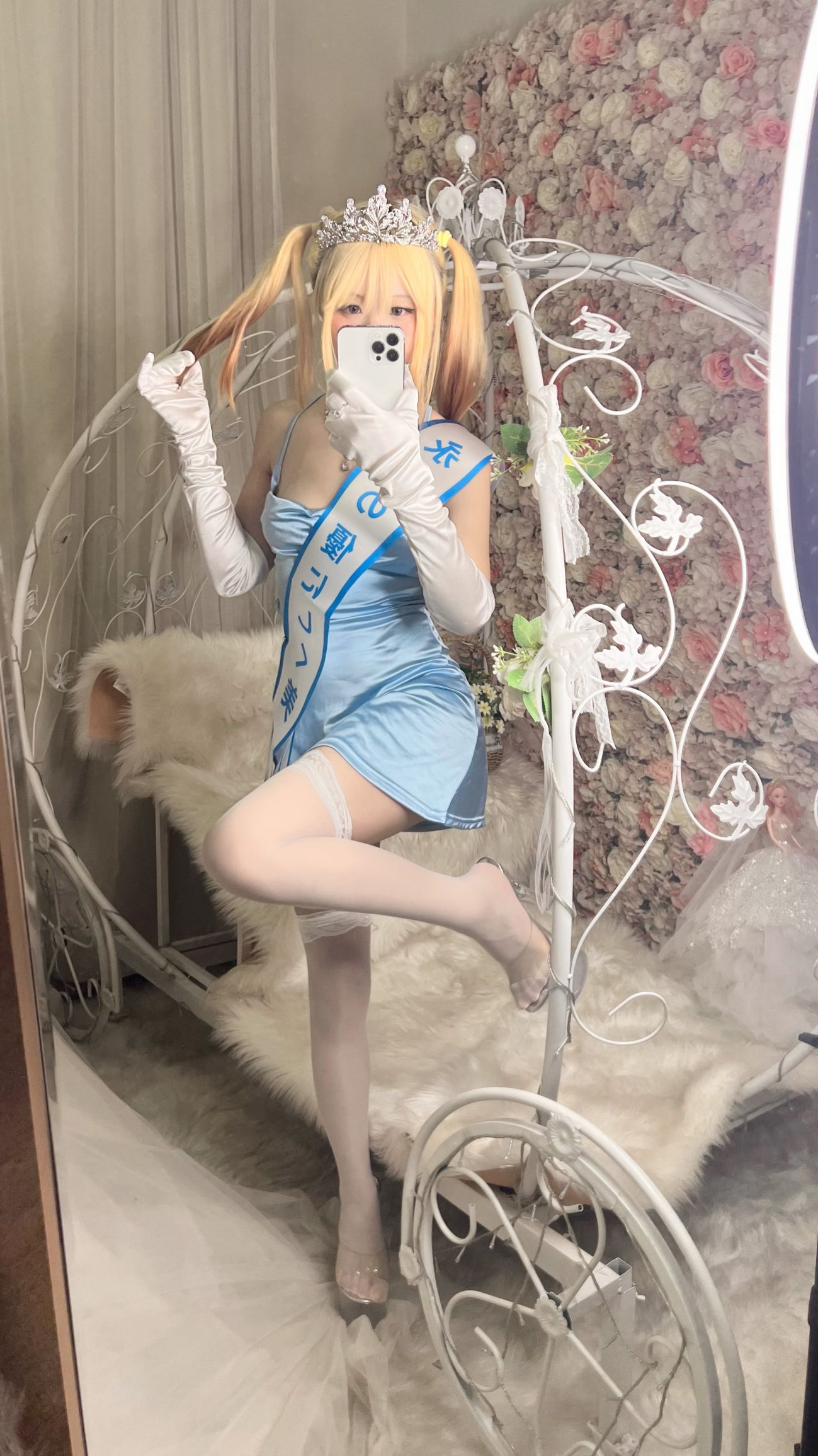 微博美少女摇摇乐yoyoCosplay性感写真闪光色 (6)