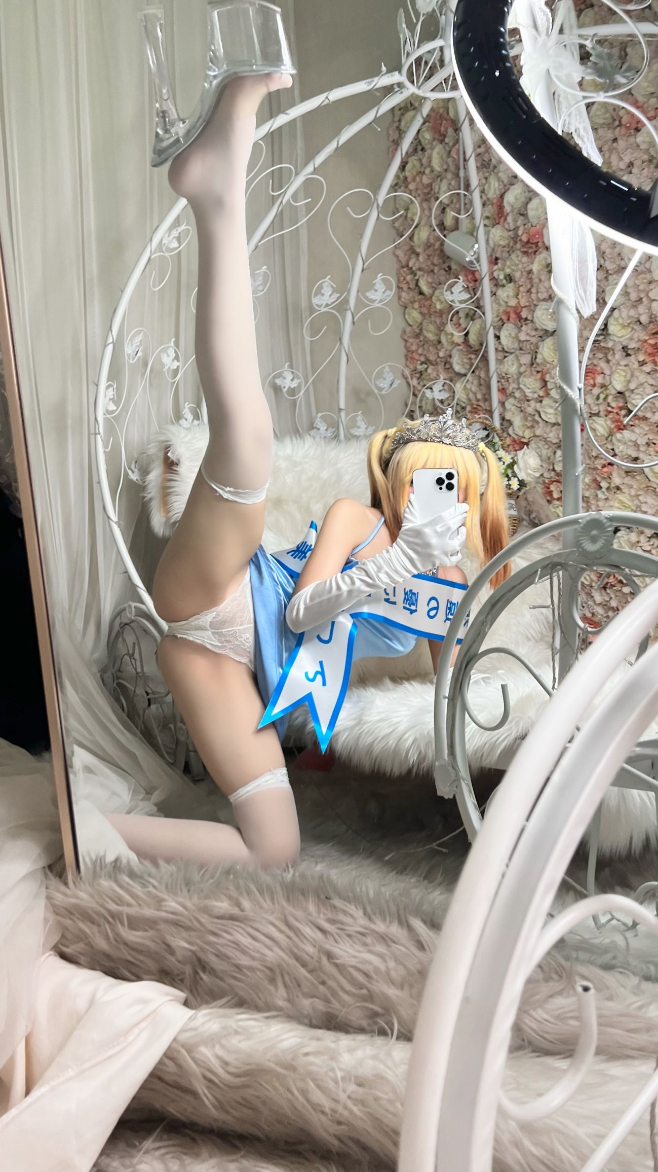 微博美少女摇摇乐yoyoCosplay性感写真闪光色 (79)